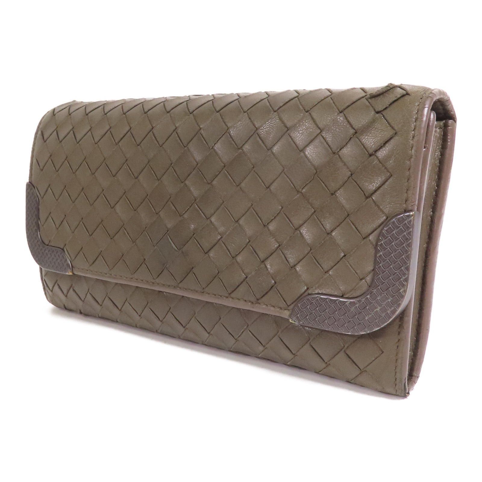 BOTTEGA VENETA 【激減優惠】織紋皮革Long Wallet長錢包