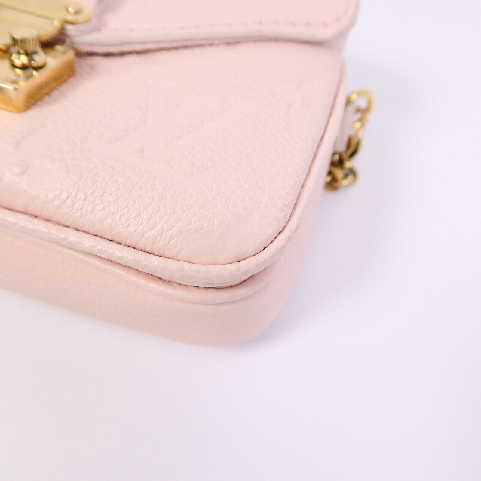 LOUIS VUITTON Monogram Empreinte Micro Metis鏈帶肩背袋