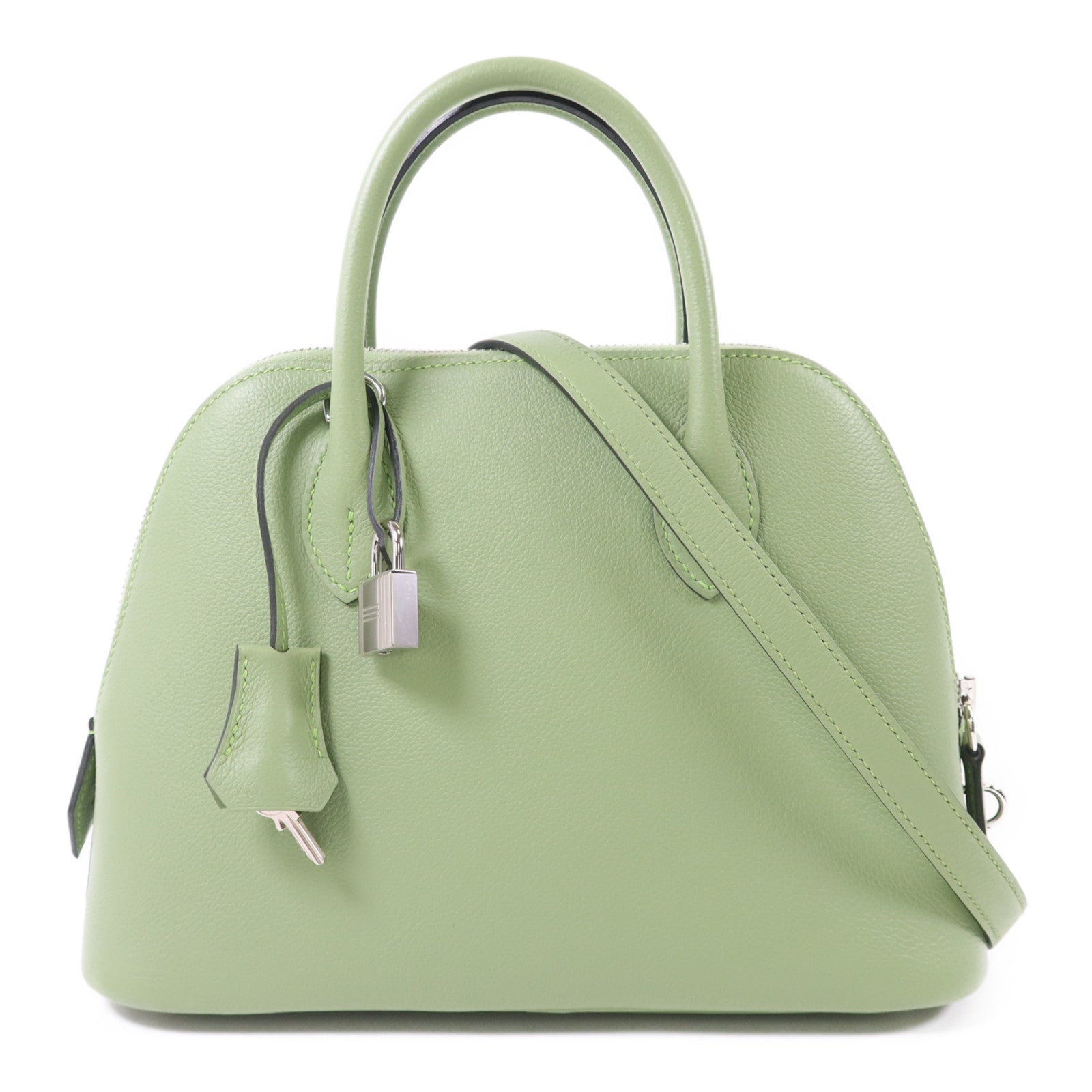 HERMES Evercolor皮革Bolide 27銀扣手挽肩背兩用袋