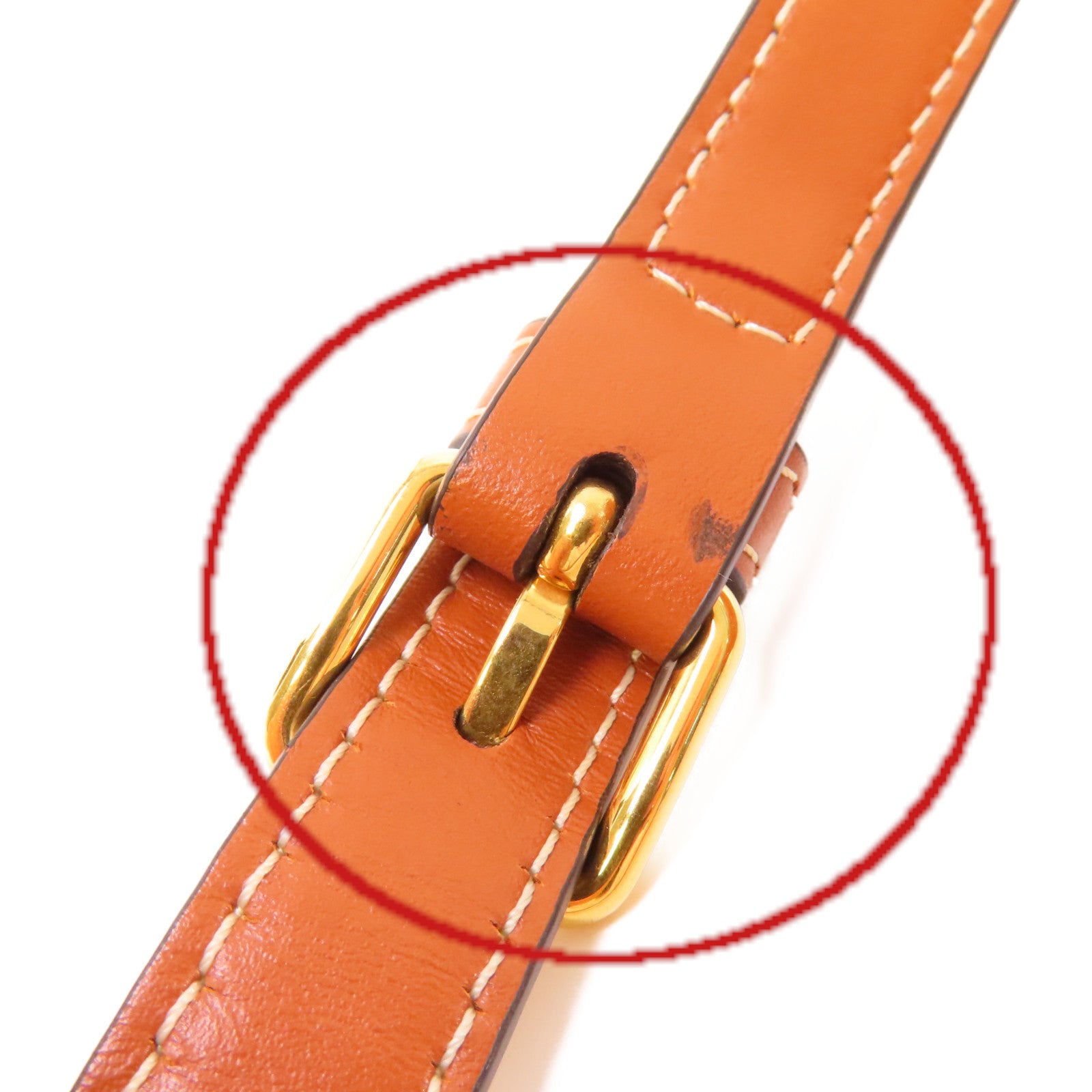CELINE 牛皮皮革Oval Cuir Triomphe Shoulder Bag金扣肩背袋啡色