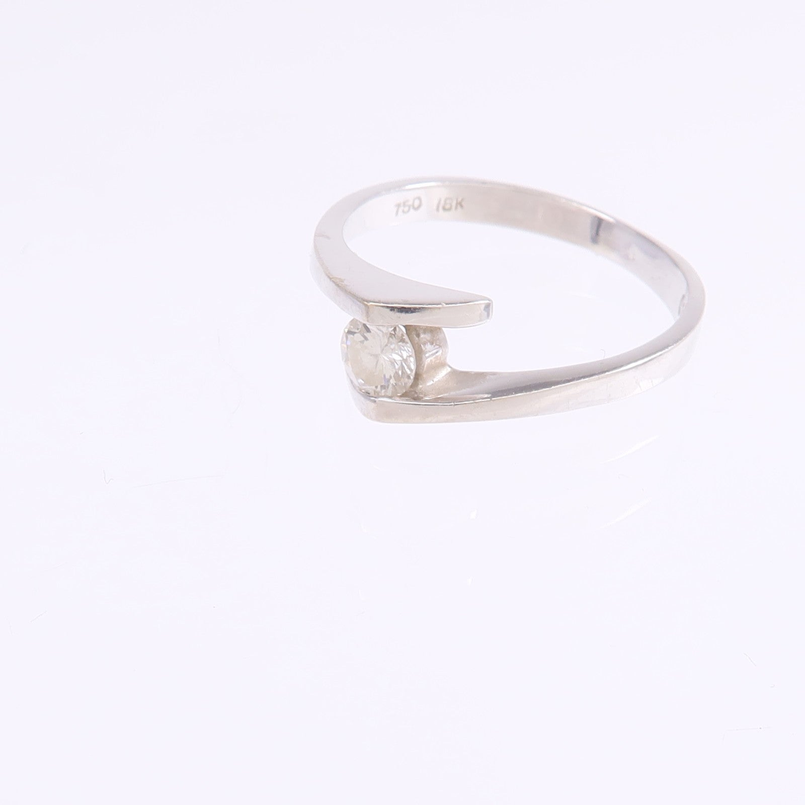JEWELRY 【激減優惠】18K白金Diamond Ring鑽石戒指US#5