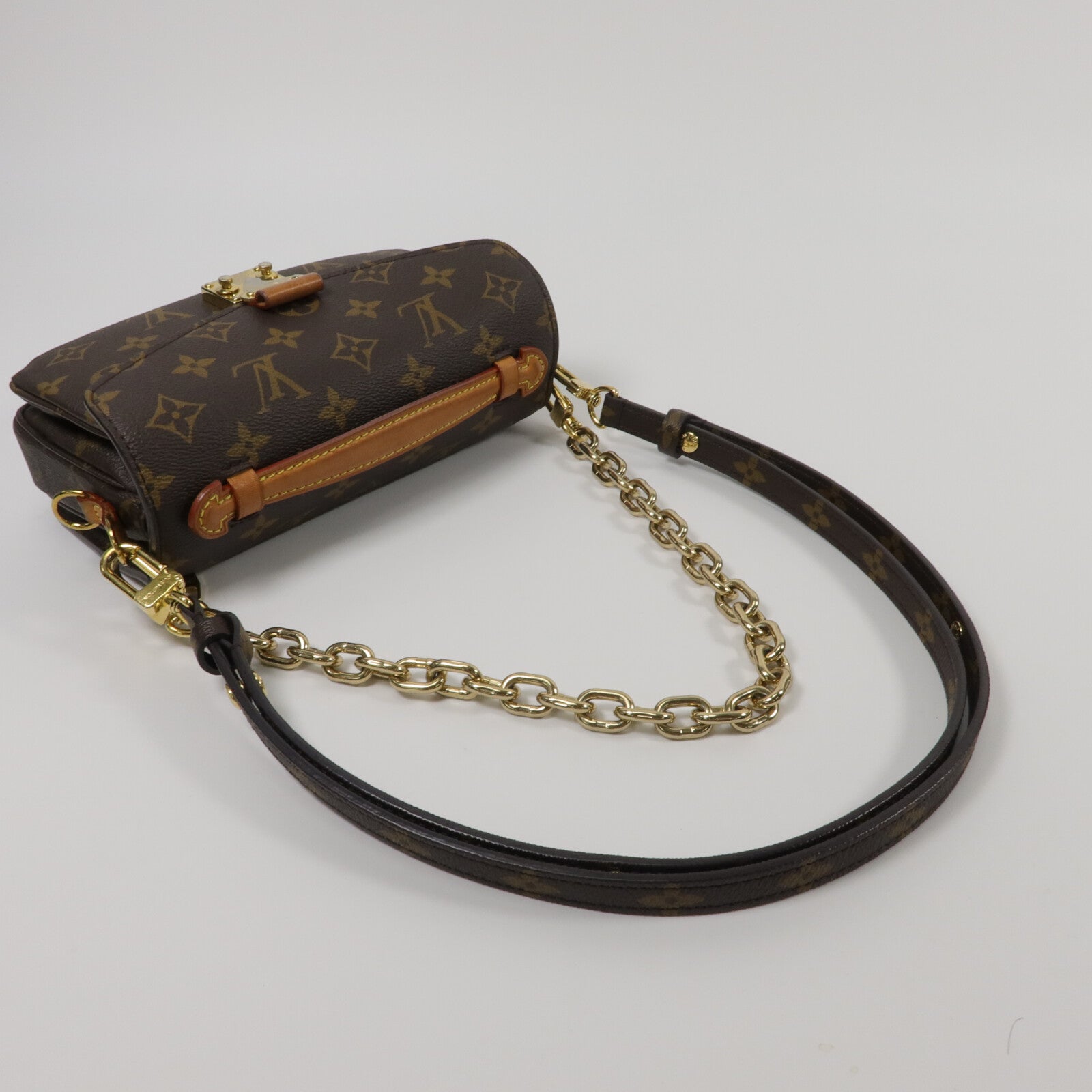 LOUIS VUITTON Monogram Pochette Metis East West金扣手挽肩背兩用袋