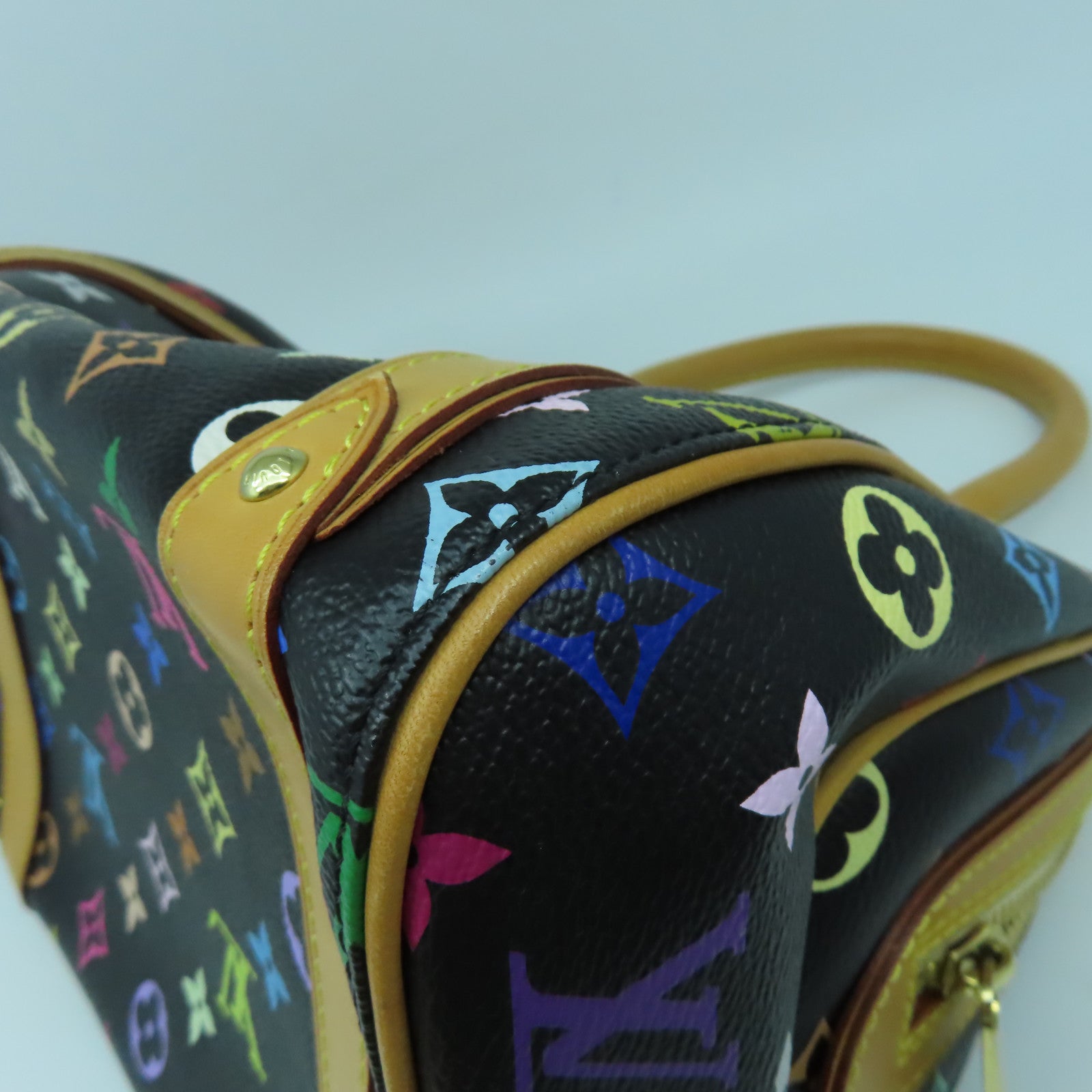 LOUIS VUITTON 【激減優惠】Monogram Multicolore Priscilla金扣手挽袋黑色