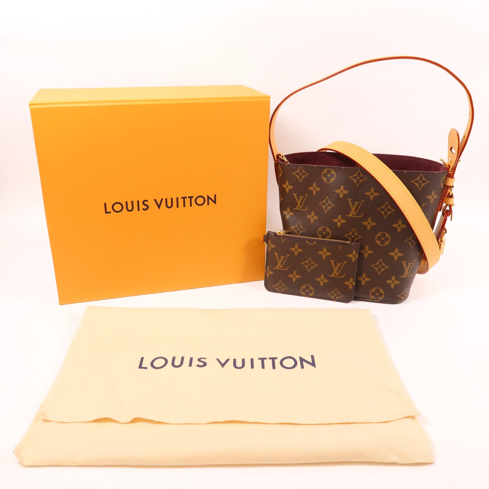 LOUIS VUITTON Monogram All In BB金扣手挽肩背兩用袋