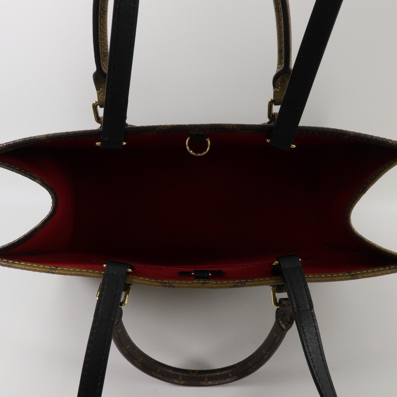 LOUIS VUITTON Monogram Giant On The Go MM手挽肩背兩用袋