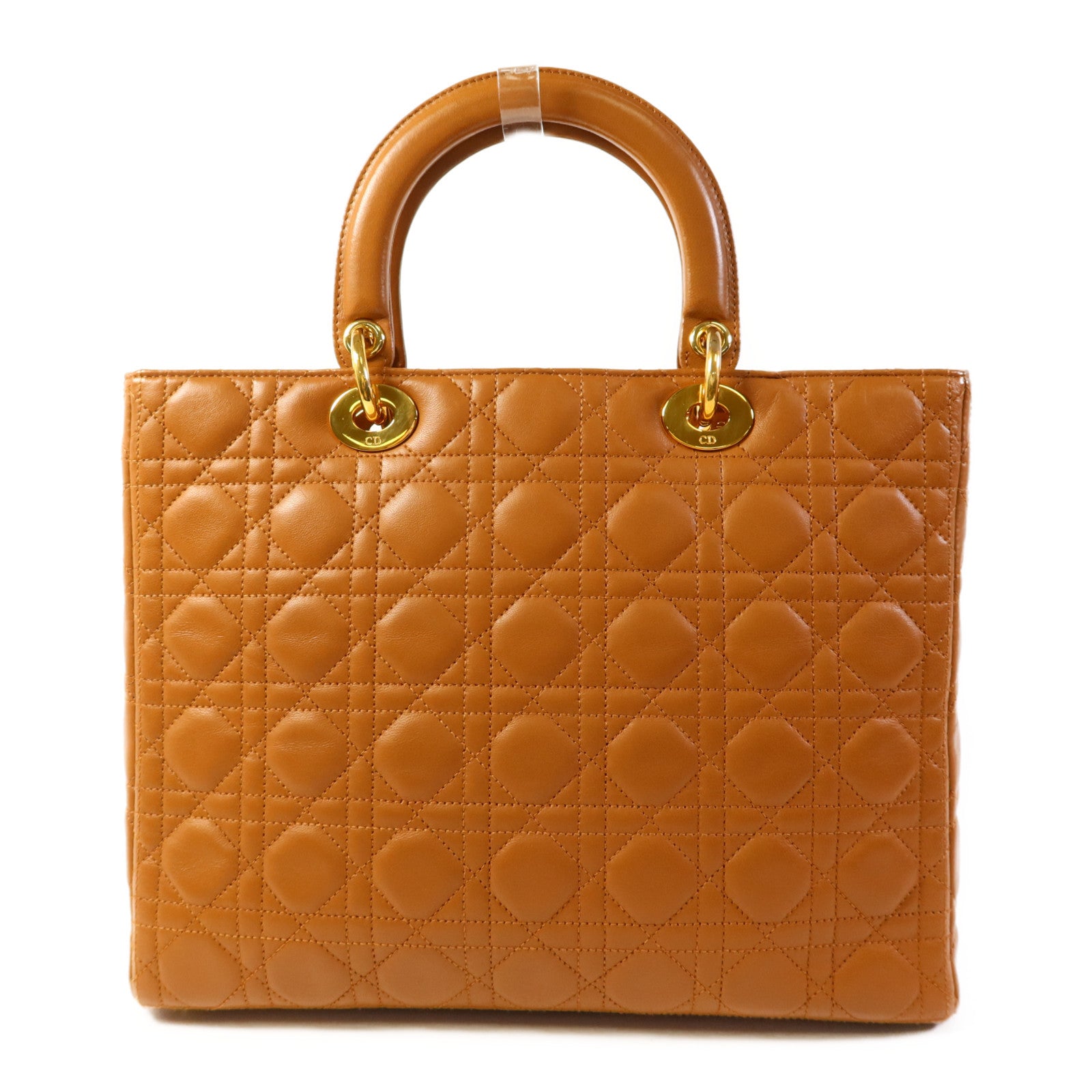 Dior 羊皮皮革Lady Dior金扣手挽肩背兩用袋