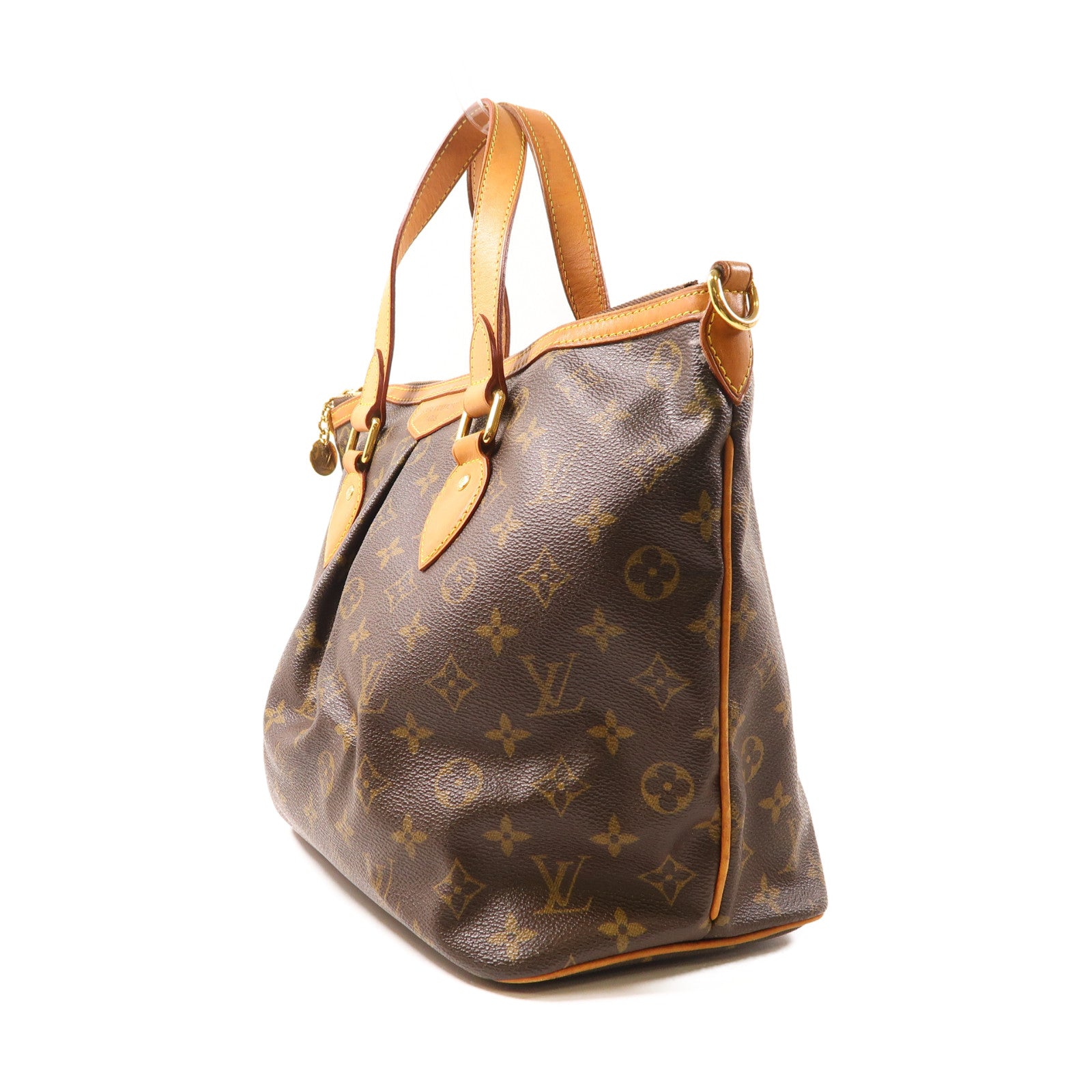LOUIS VUITTON Monogram Palermo金扣手挽肩背兩用袋啡色