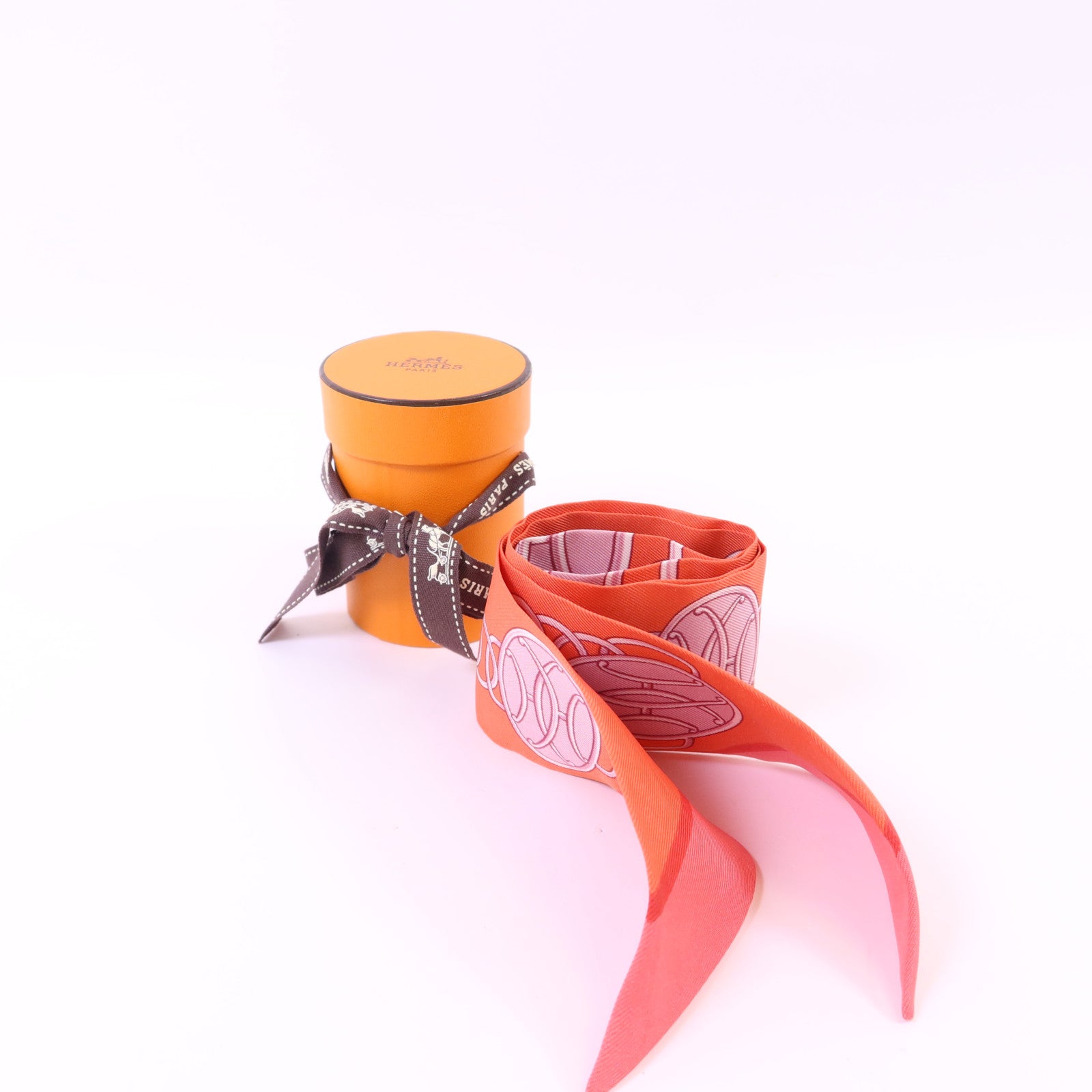 HERMES 絲質Twilly絲巾