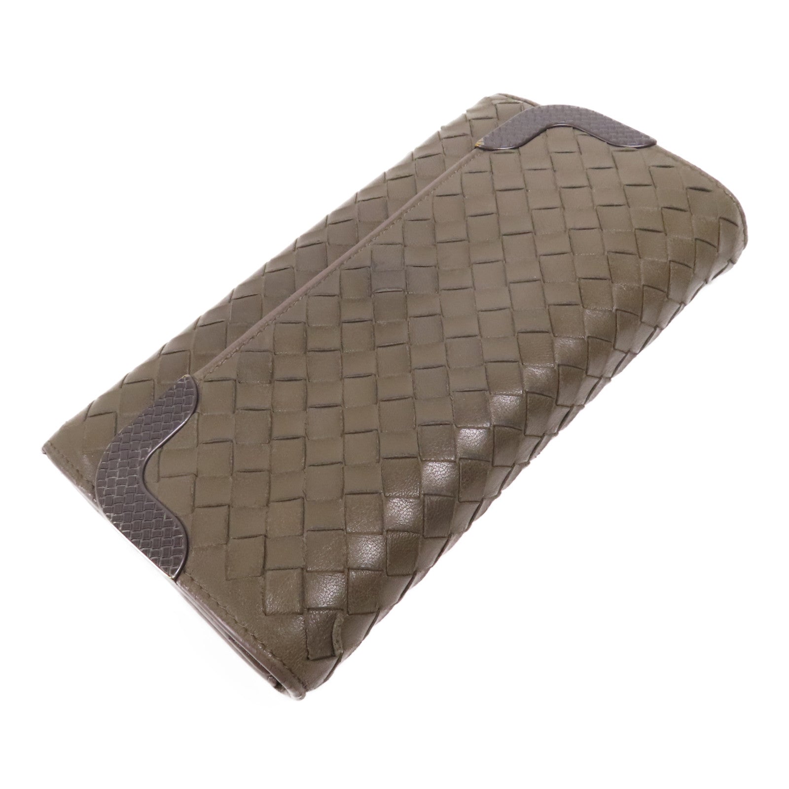 BOTTEGA VENETA 【激減優惠】織紋皮革Long Wallet長錢包