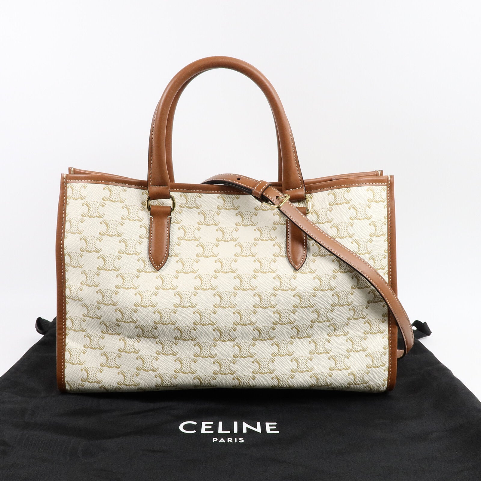 CELINE 塗層帆布Cabas Tote Bag肩背袋