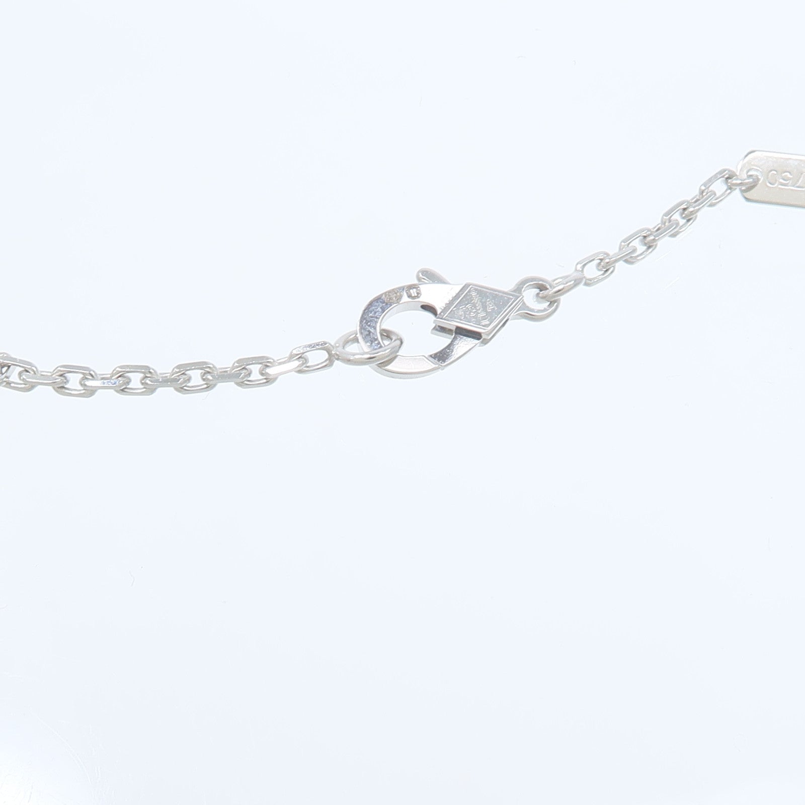 Van Cleef & Arpels 18K白金Magic Alhambra玉髓項鍊