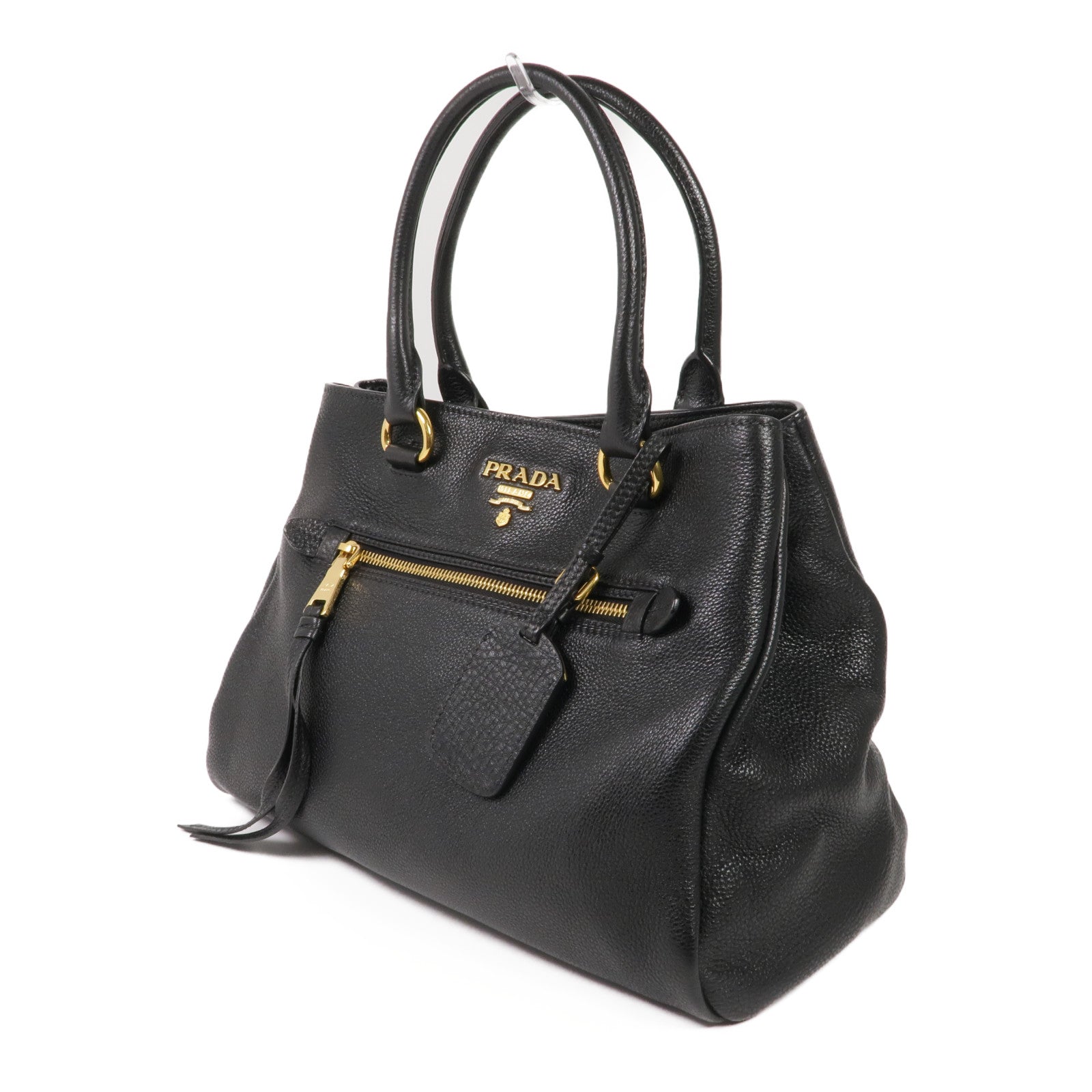 PRADA 牛皮皮革2 Way Shoulder金扣手挽肩背兩用袋