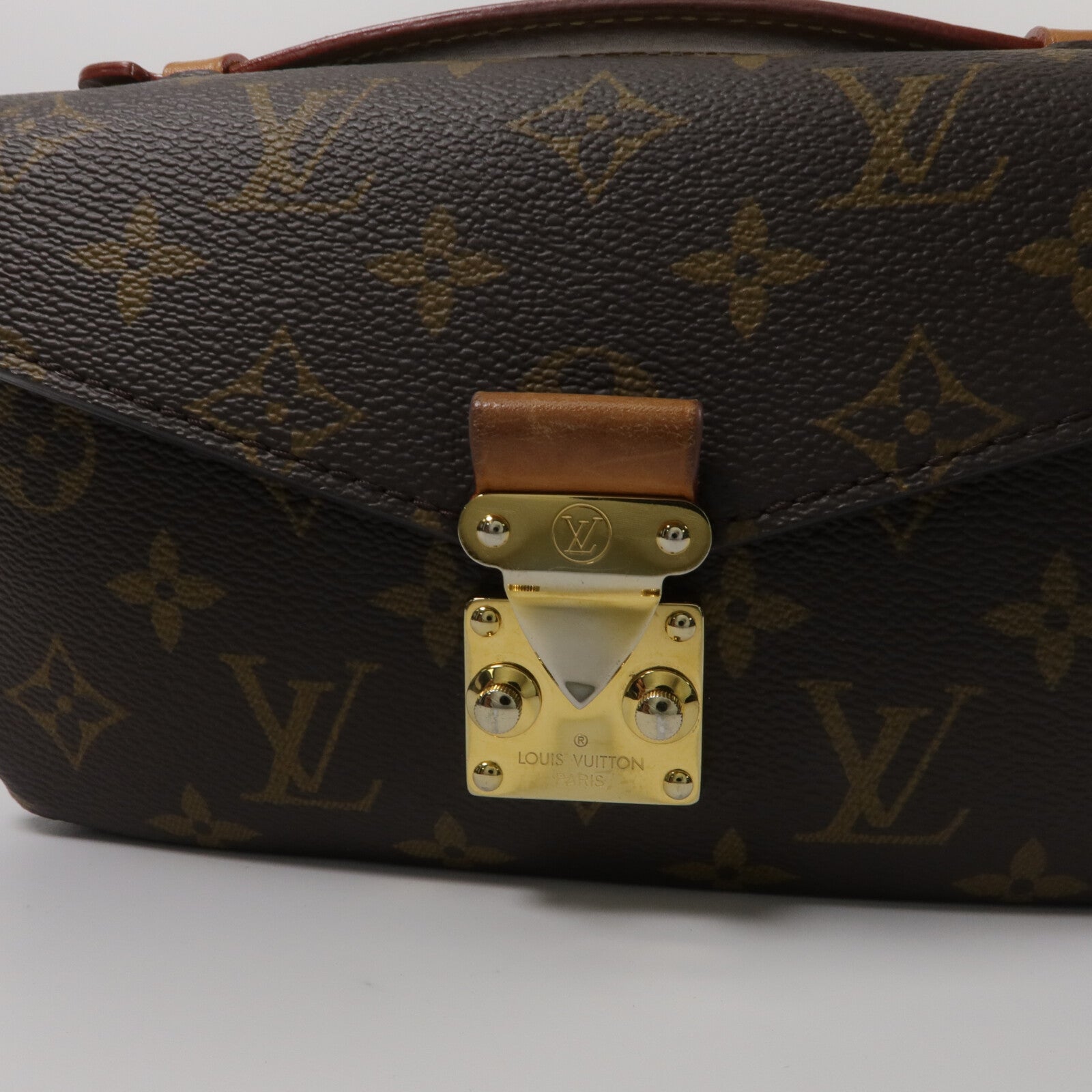 LOUIS VUITTON Monogram Pochette Metis East West金扣手挽肩背兩用袋