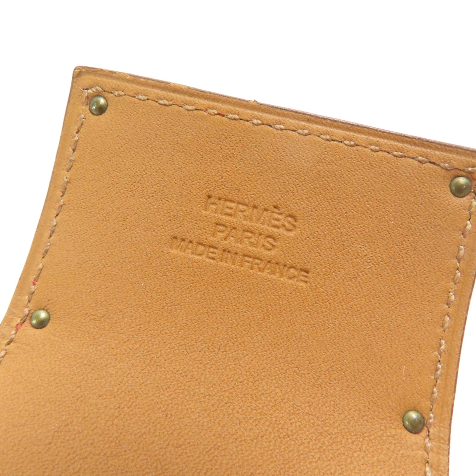 HERMES GHW Kelly Dog Extreme Bracelet Swift Leather Capucine Orange