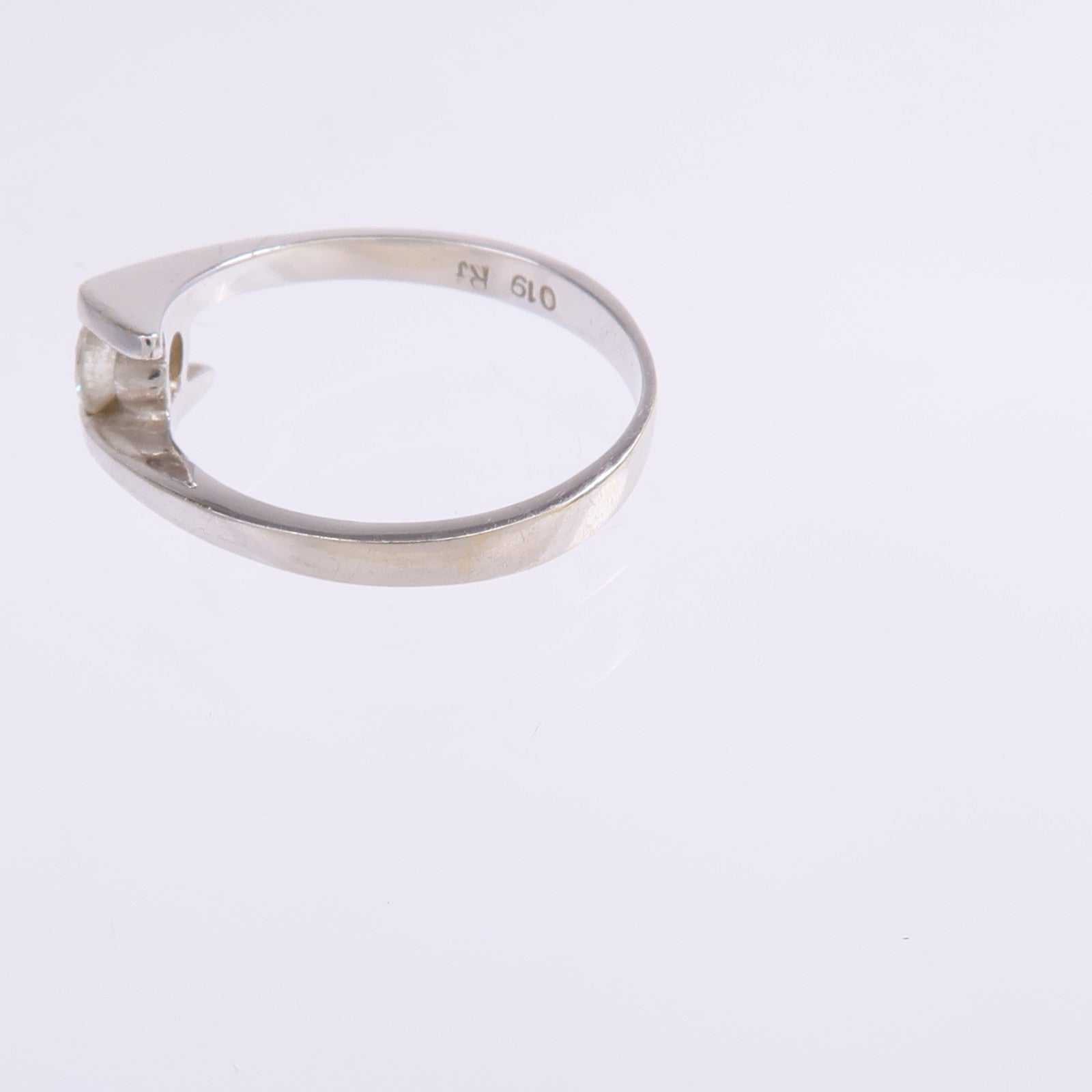 JEWELRY 【激減優惠】18K白金Diamond Ring鑽石戒指US#5