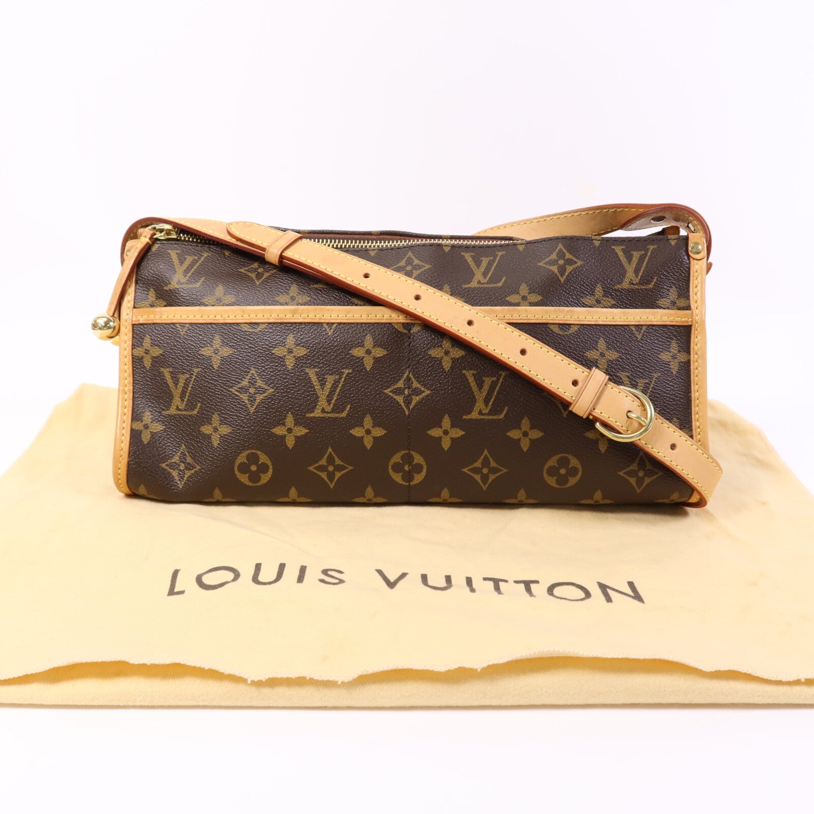 LOUIS VUITTON Monogram Popincourt Long金扣肩背袋
