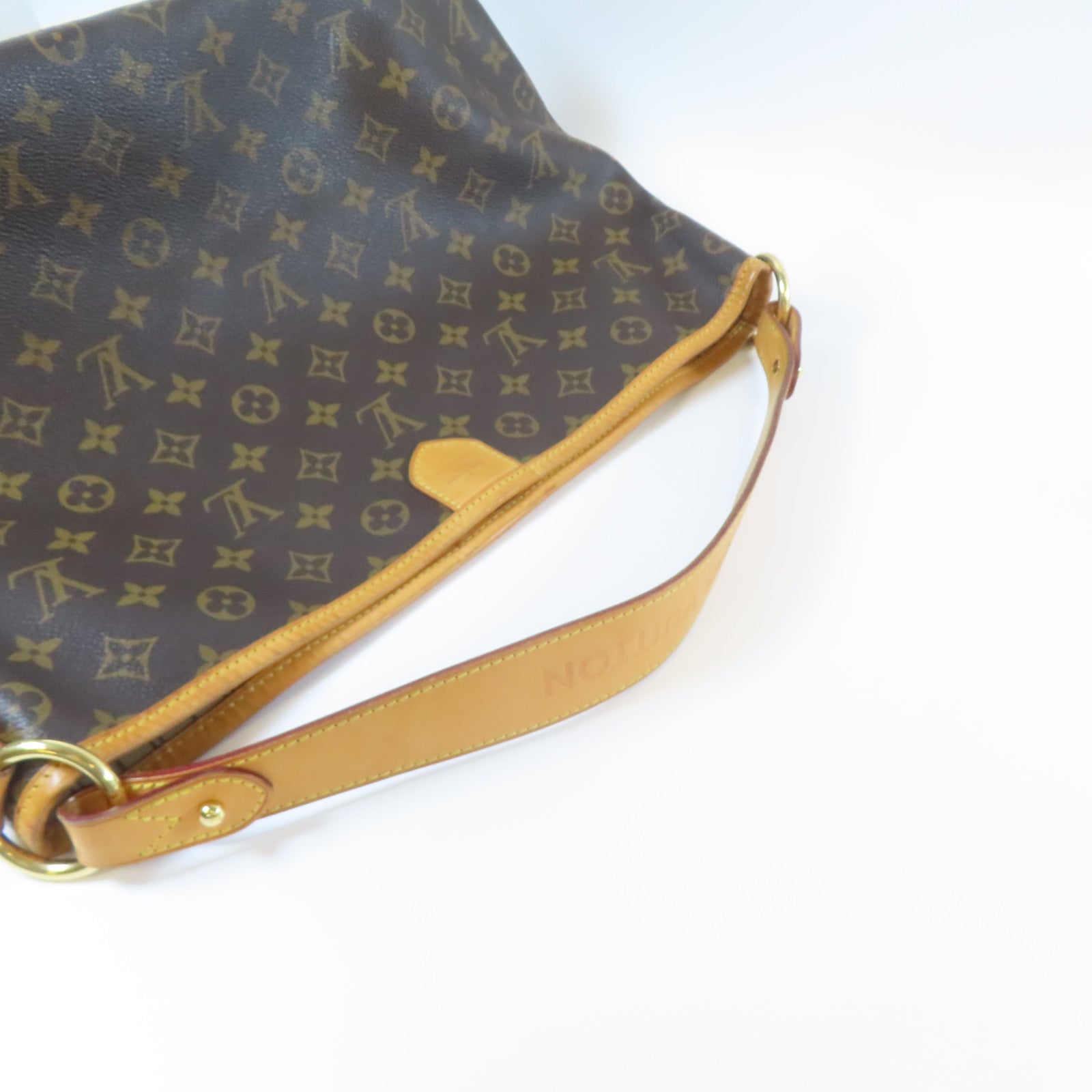 LOUIS VUITTON 【激減優惠】Monogram Delightful PM金扣肩背袋啡色