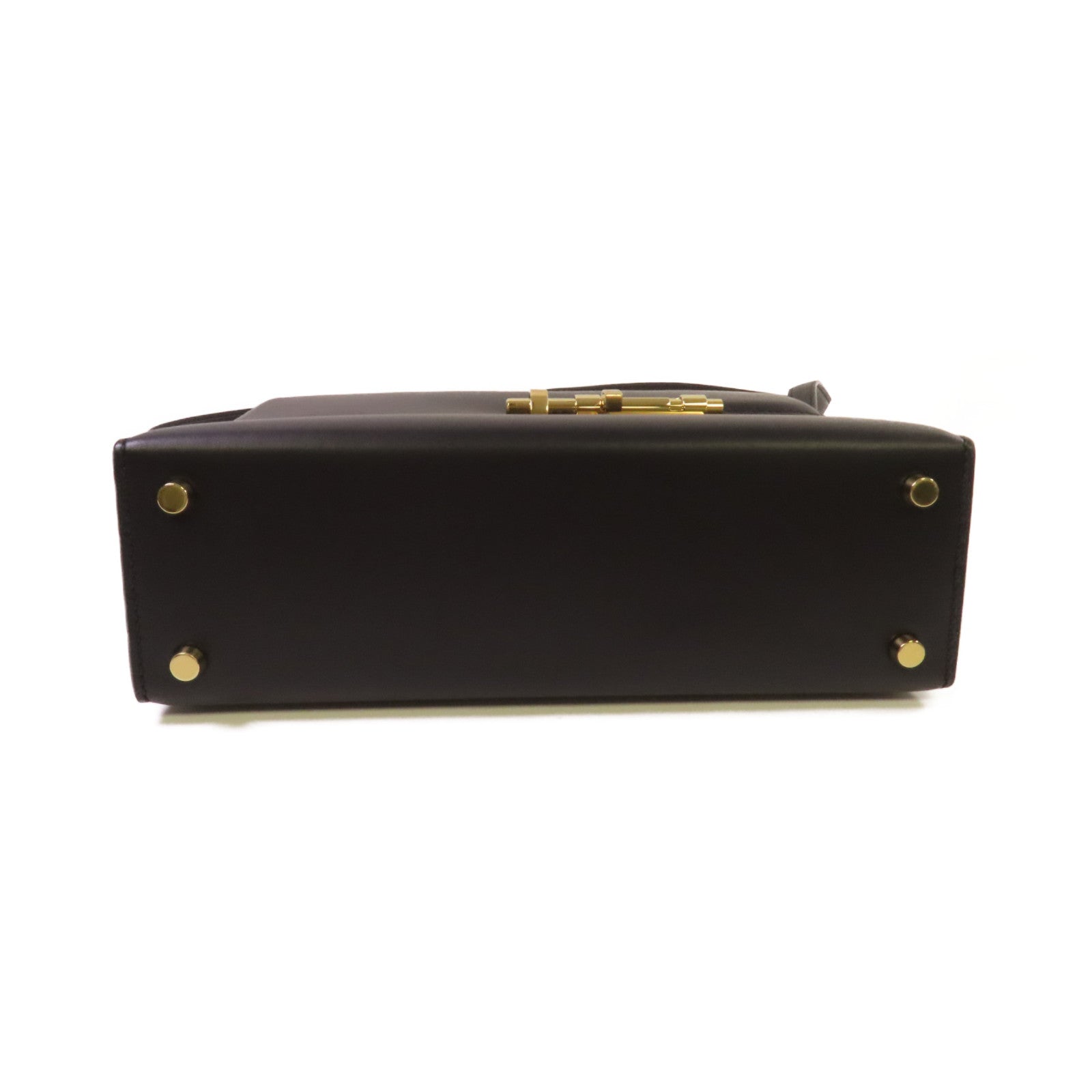 HERMES 【激減優惠】Swift皮革Verrou 23 Shoulder Bag金扣肩背袋Noir/黑色