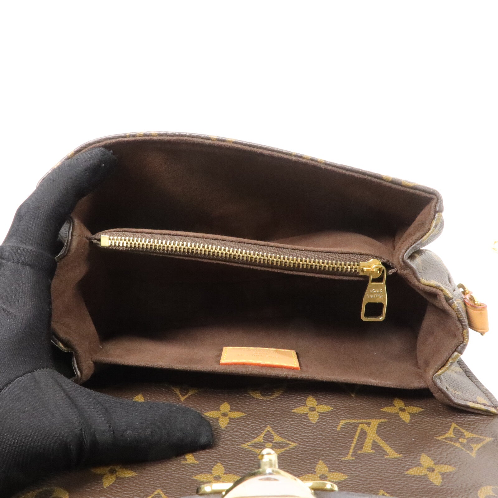 LOUIS VUITTON Monogram Pochette Metis East West金扣手挽肩背兩用袋