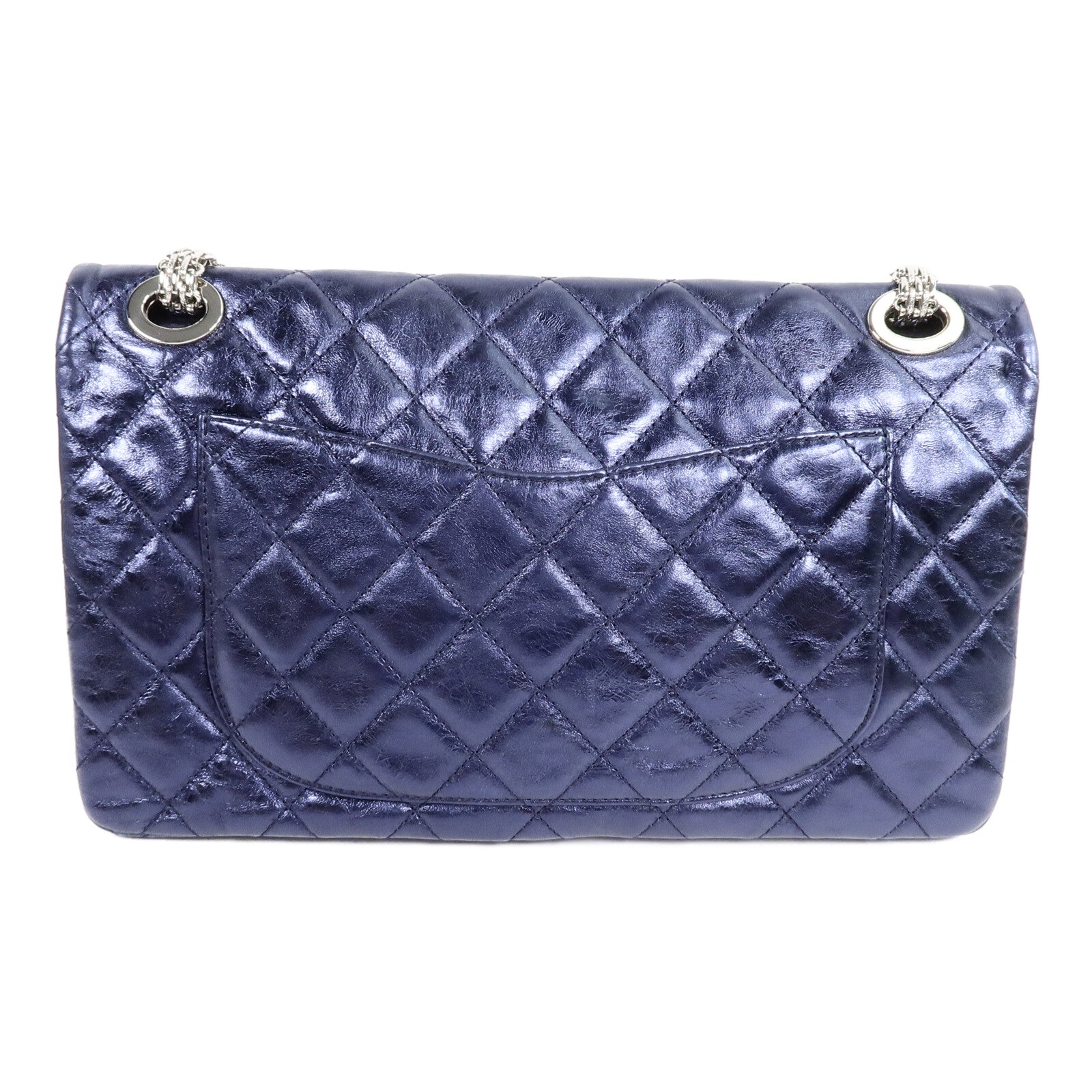 CHANEL 牛皮皮革2.55 Maxi鏈帶肩背袋