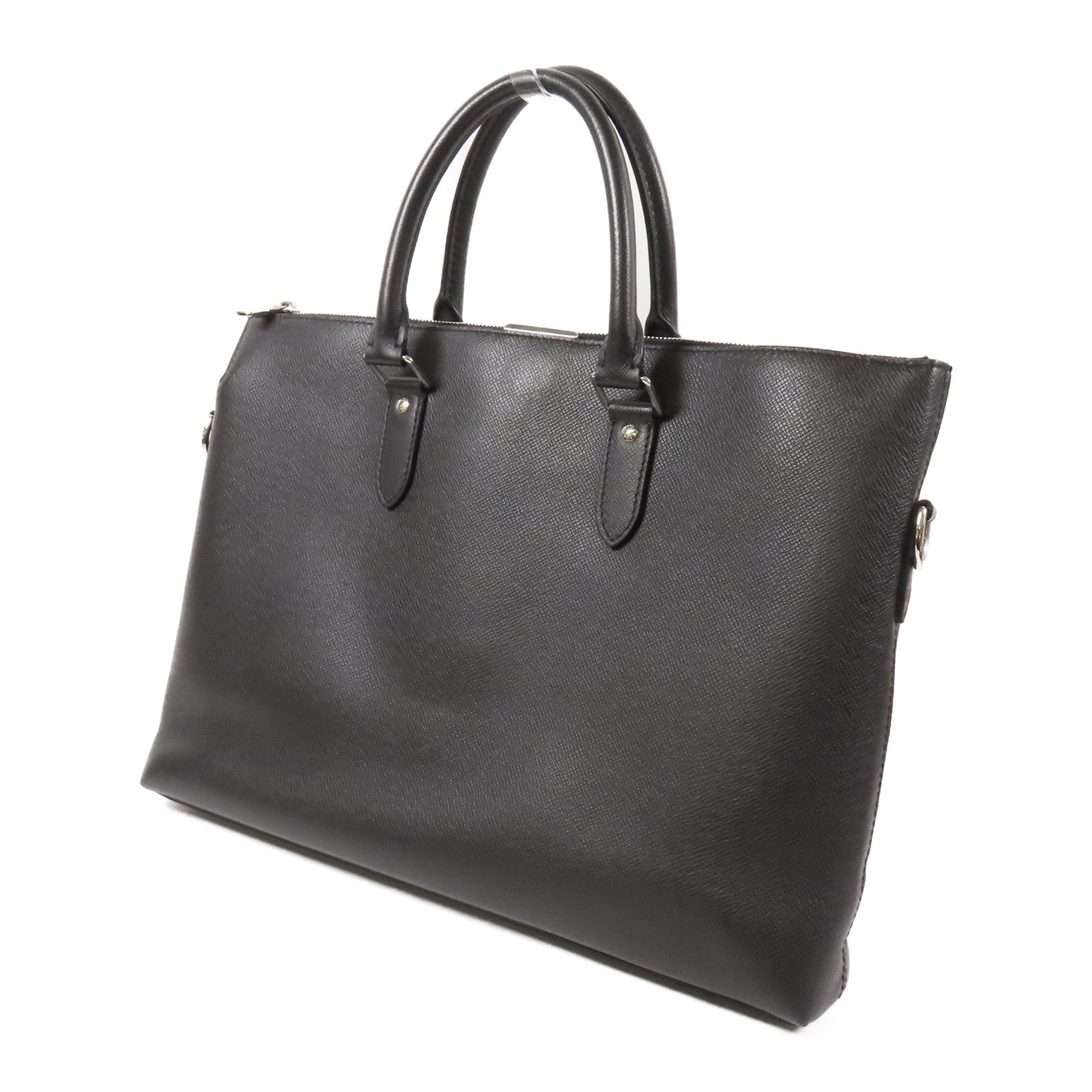 LOUIS VUITTON Tiga皮革Briefcase銀扣手挽肩背兩用袋