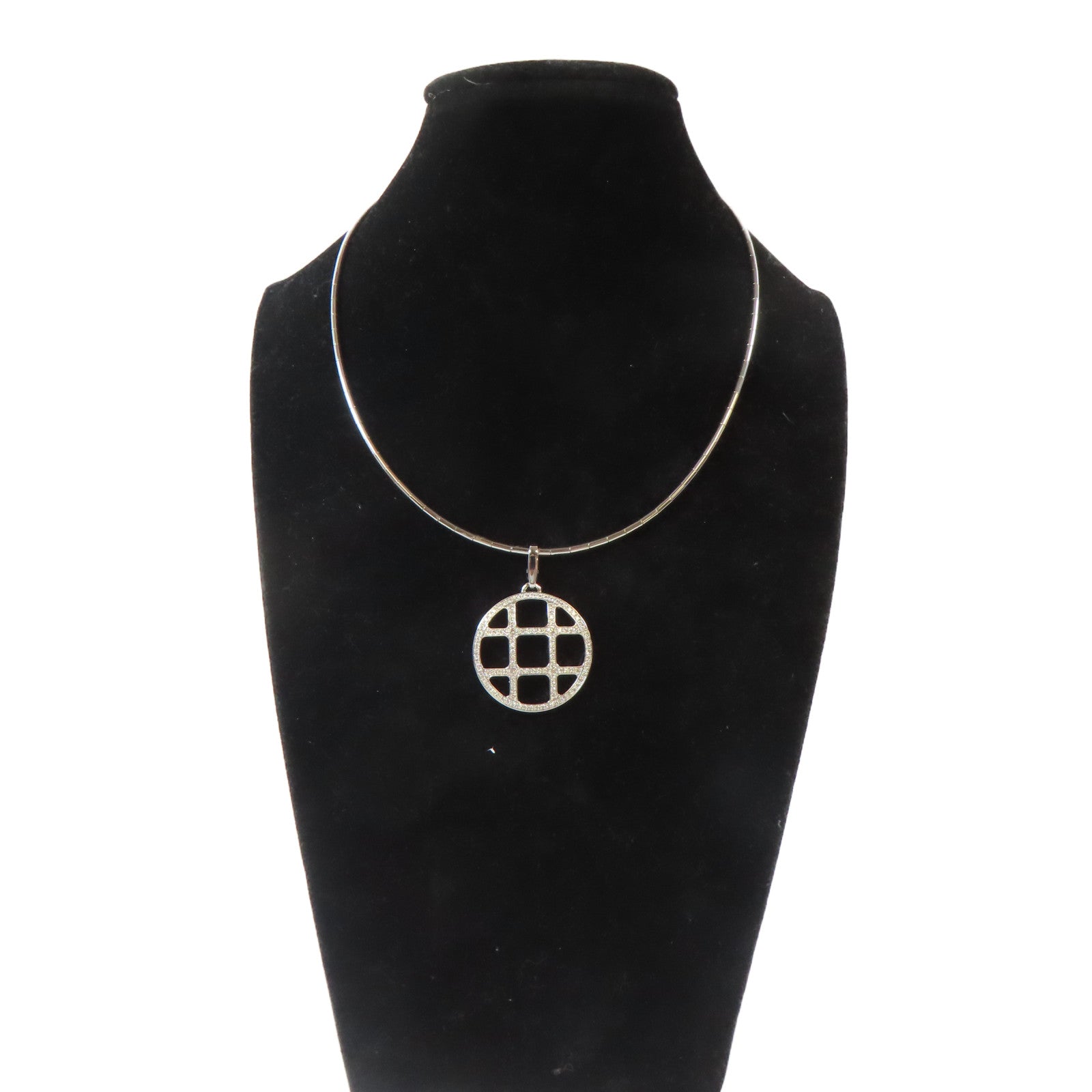 CARTIER 18K白金Pasha De Cartier鑽石項鏈
