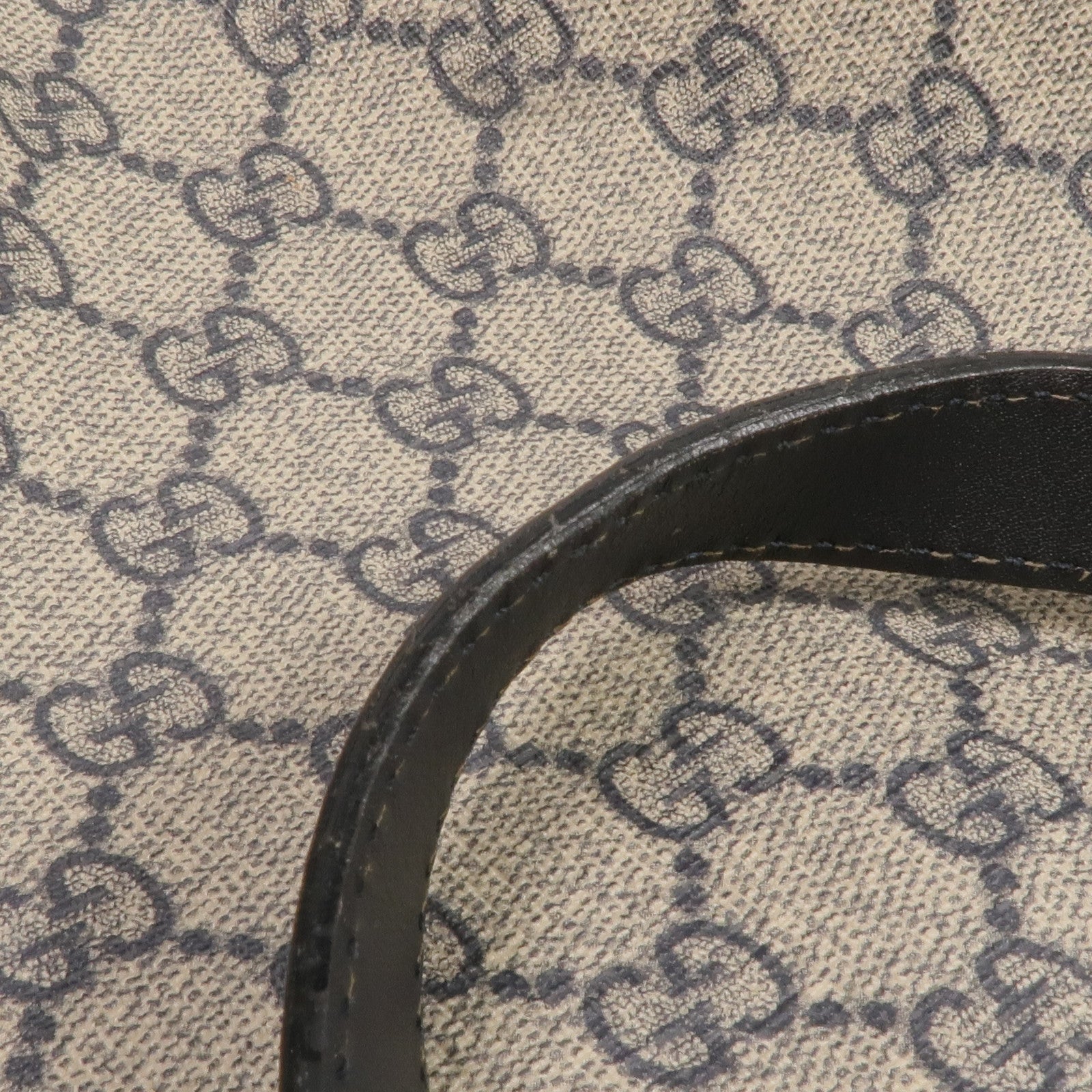 GUCCI 塗層帆布Shoulder Tote銀扣肩背袋/手挽袋