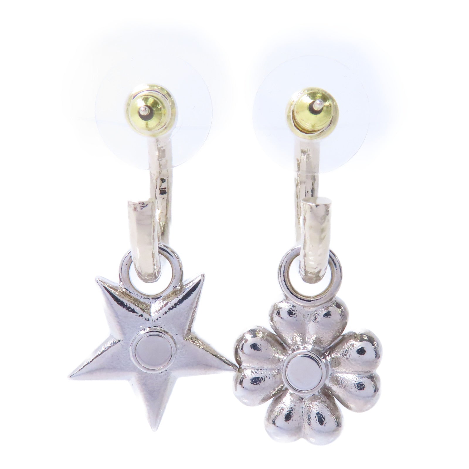 CHANEL 【激減優惠】PVC/金屬Earrings耳環透明/金色