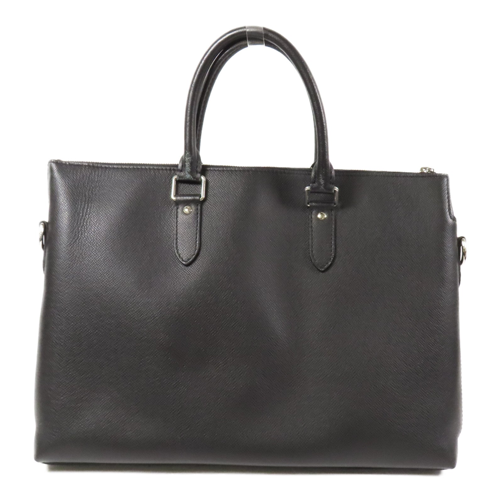 LOUIS VUITTON Tiga皮革Briefcase銀扣手挽肩背兩用袋