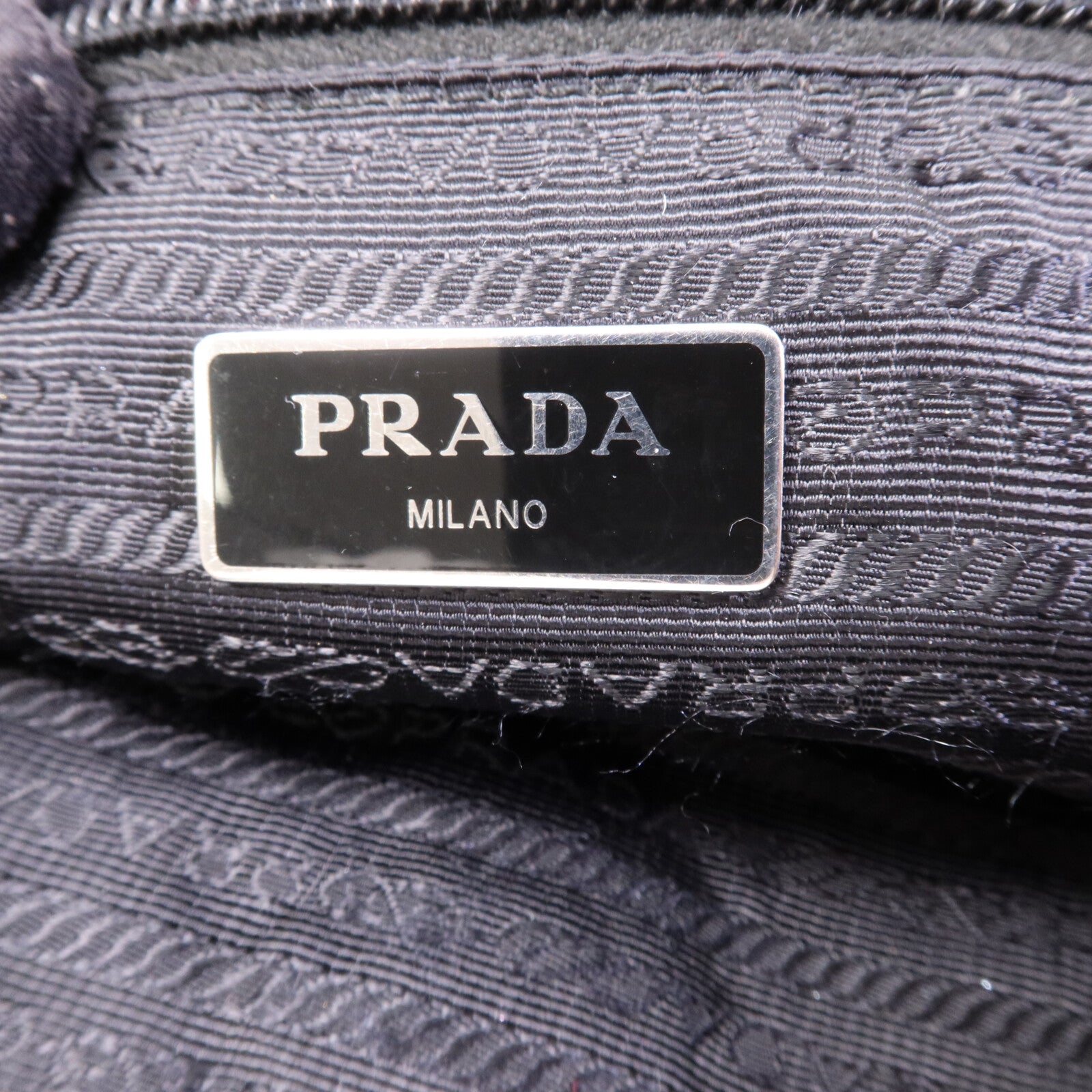 PRADA 尼龍Tote Bag銀扣手挽袋