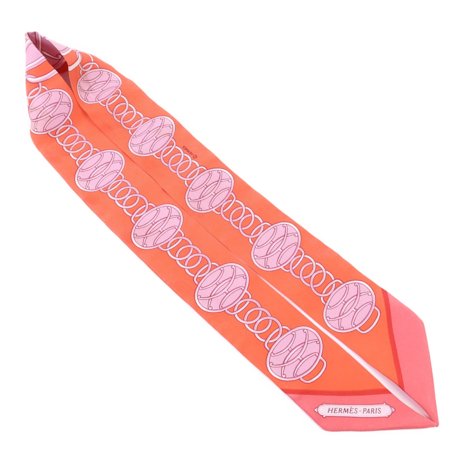 HERMES 絲質Twilly絲巾