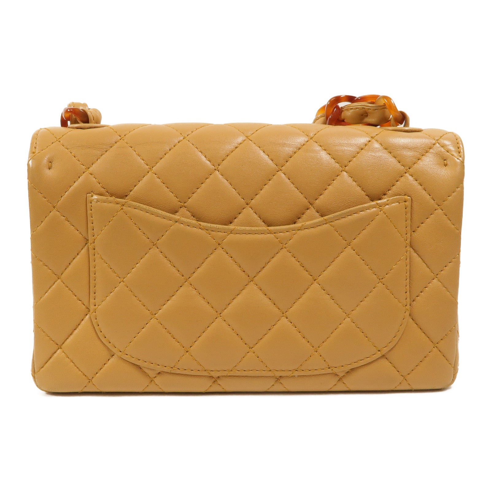 CHANEL 羊皮皮革Vintage Chain Shoulder鏈帶肩背袋