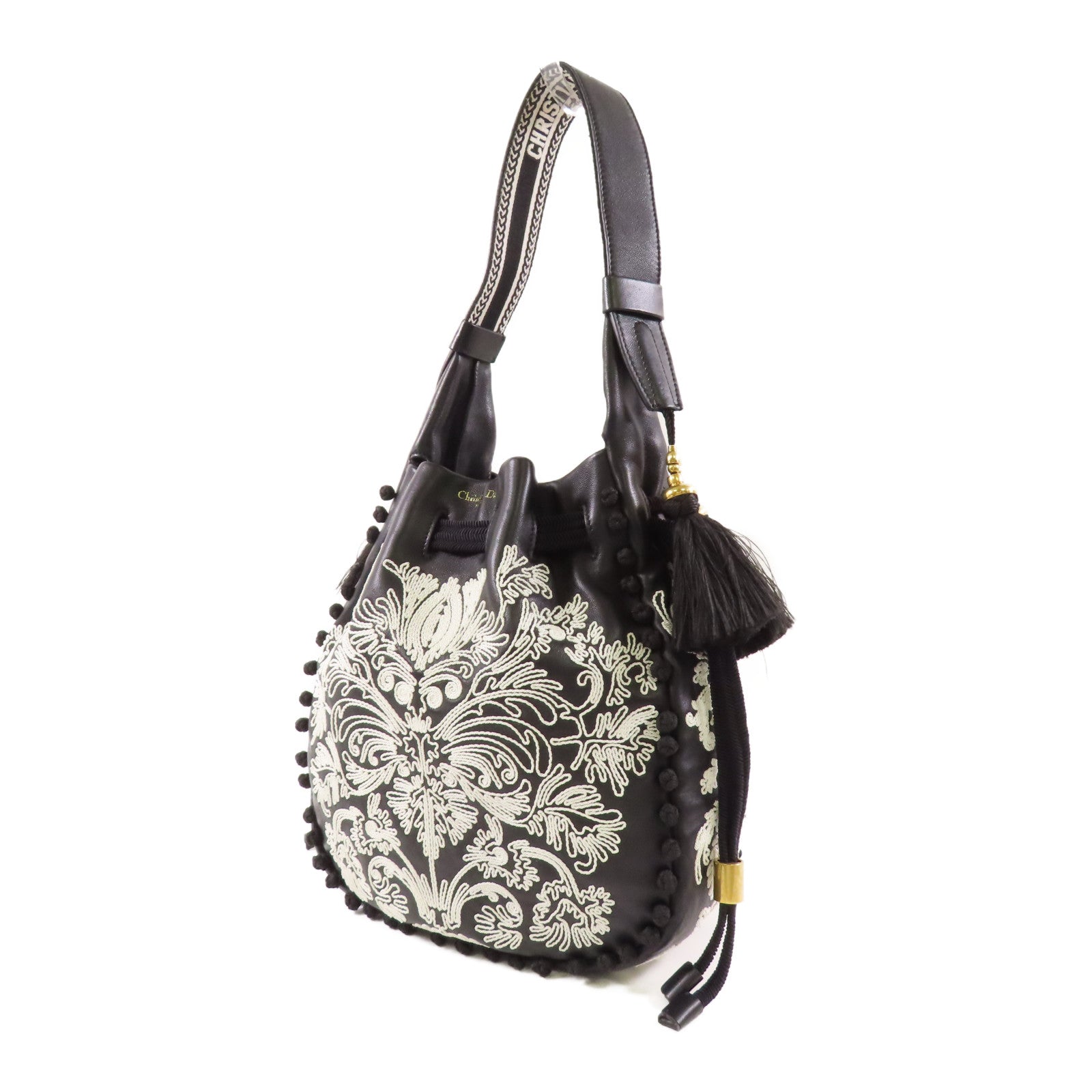 Dior【激減優惠】 牛皮皮革Shoulder Bag金扣肩背袋