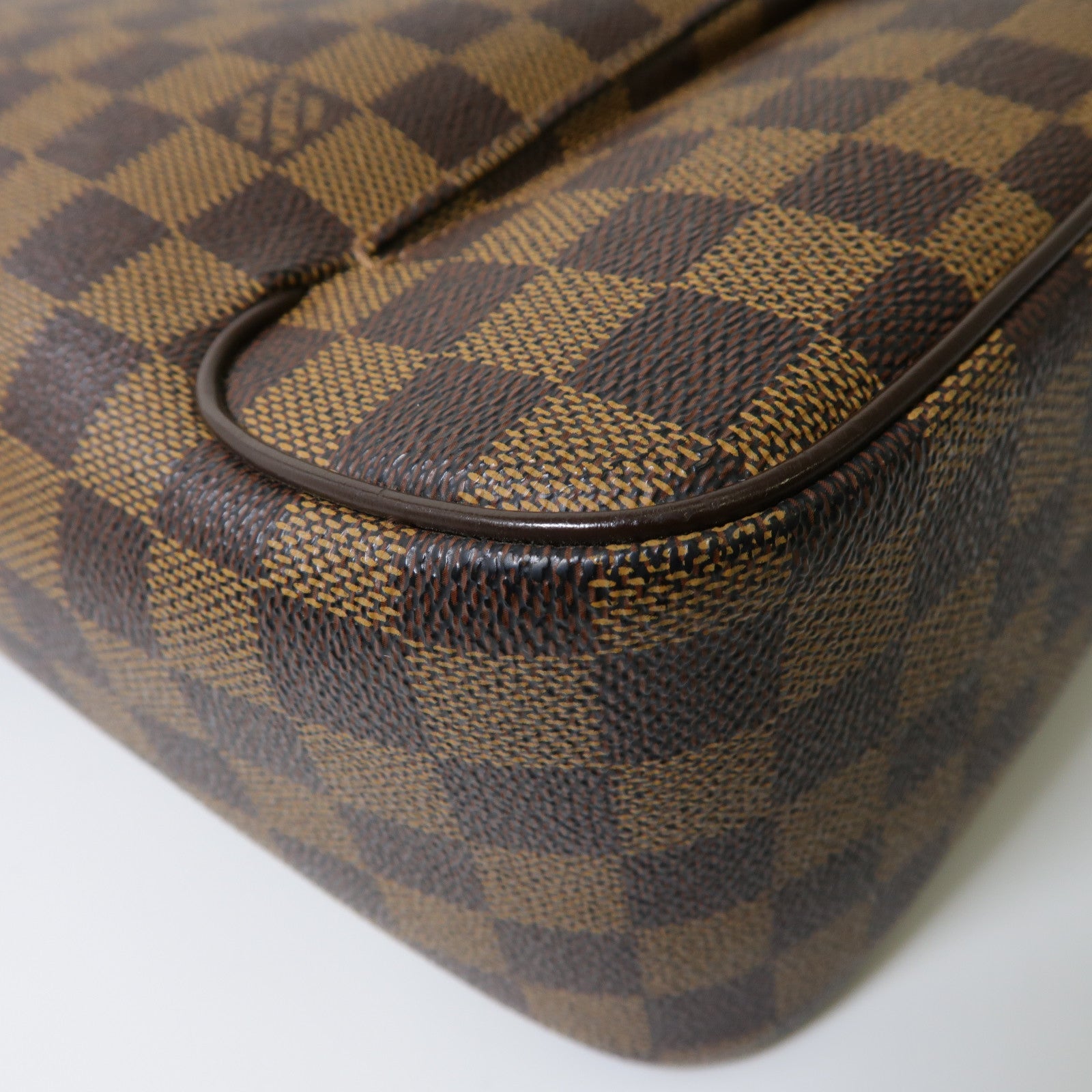 LOUIS VUITTON 【激減優惠】Damier Olaf MM金扣肩背袋啡色