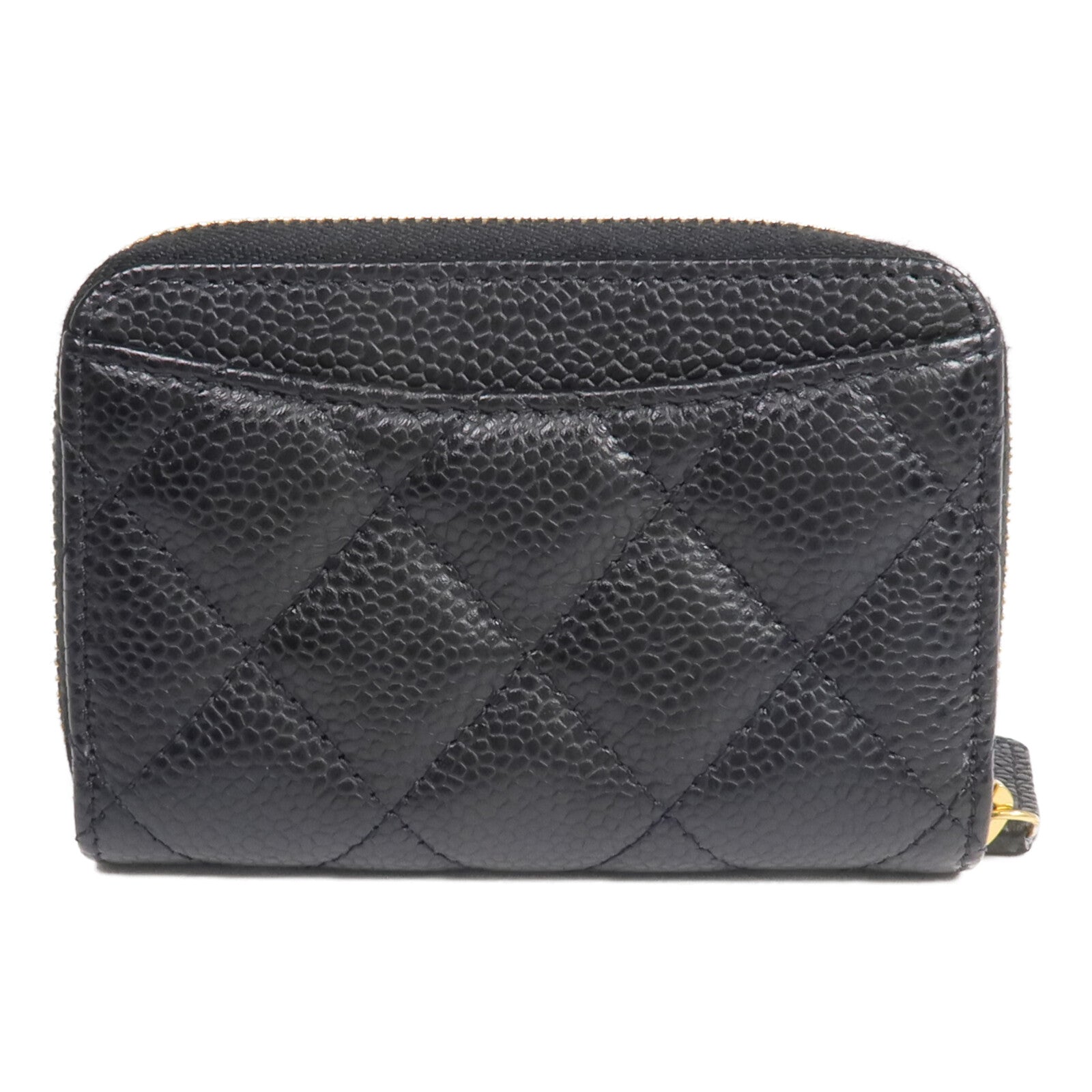 CHANEL 牛皮皮革Card/Coin Case金扣零錢包/卡片套