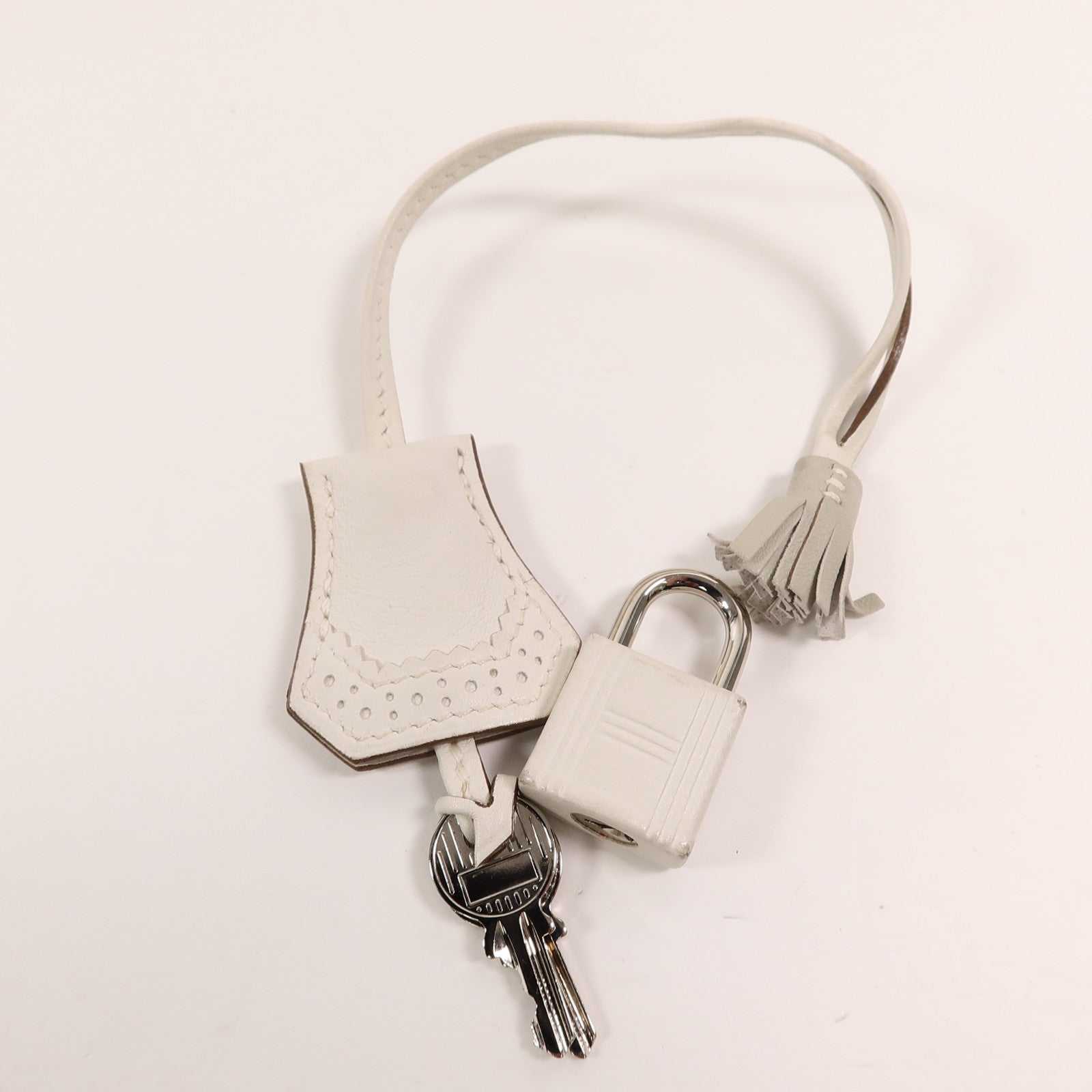 HERMES Swift皮革Ghillies Kelly 35手挽肩背兩用袋Blanc/Gris Perle