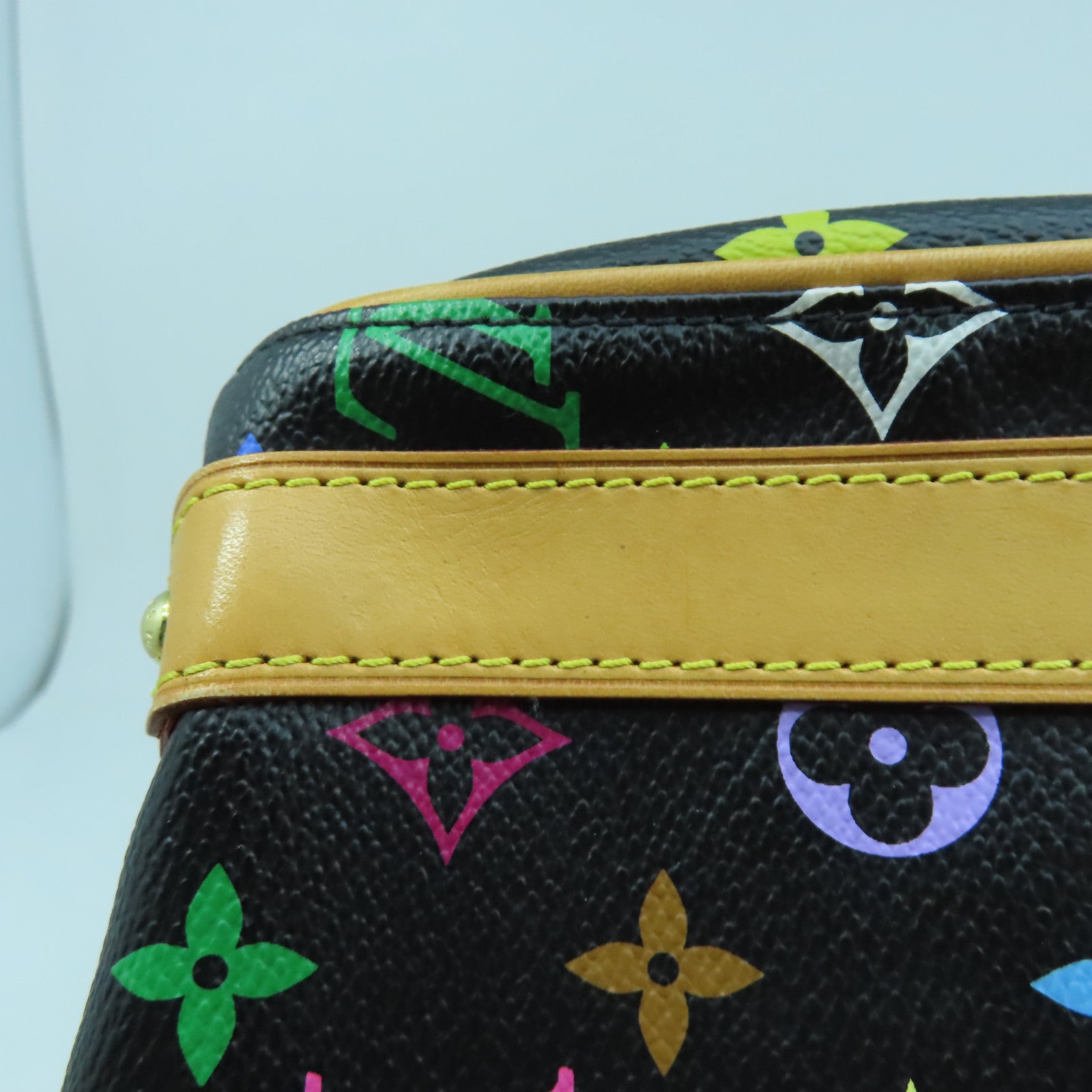 LOUIS VUITTON 【激減優惠】Monogram Multicolore Priscilla金扣手挽袋黑色