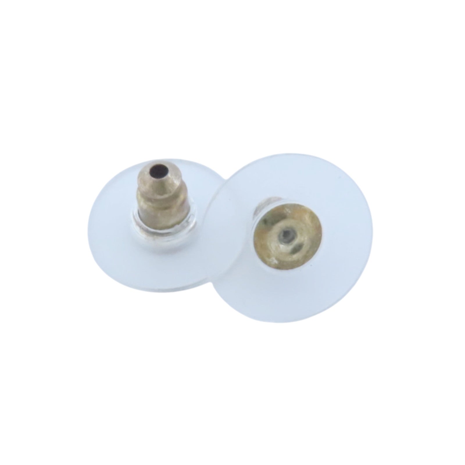 CHANEL 金屬/PVC CC Earrings金扣耳環