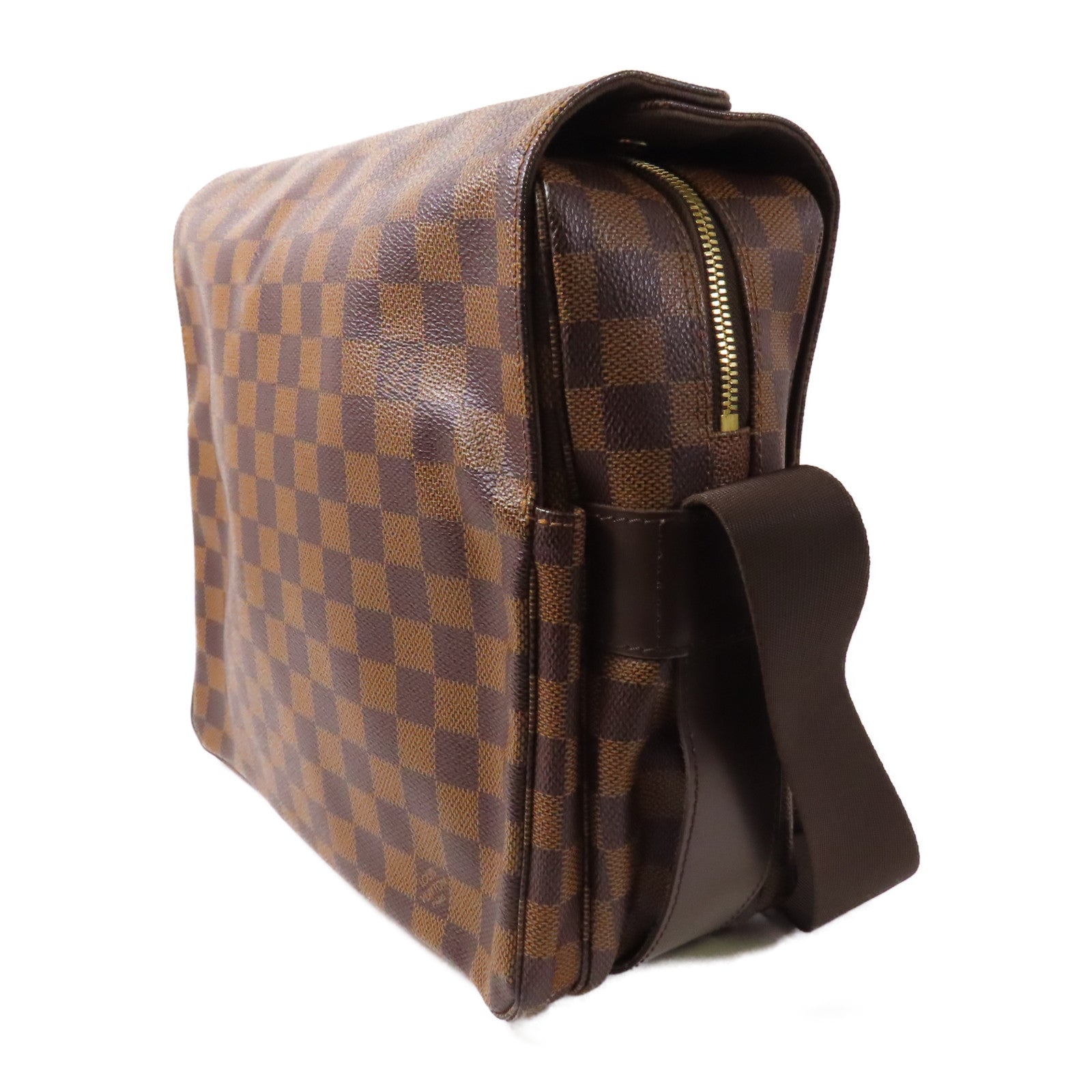 LOUIS VUITTON Damier Naviglio金扣肩背袋