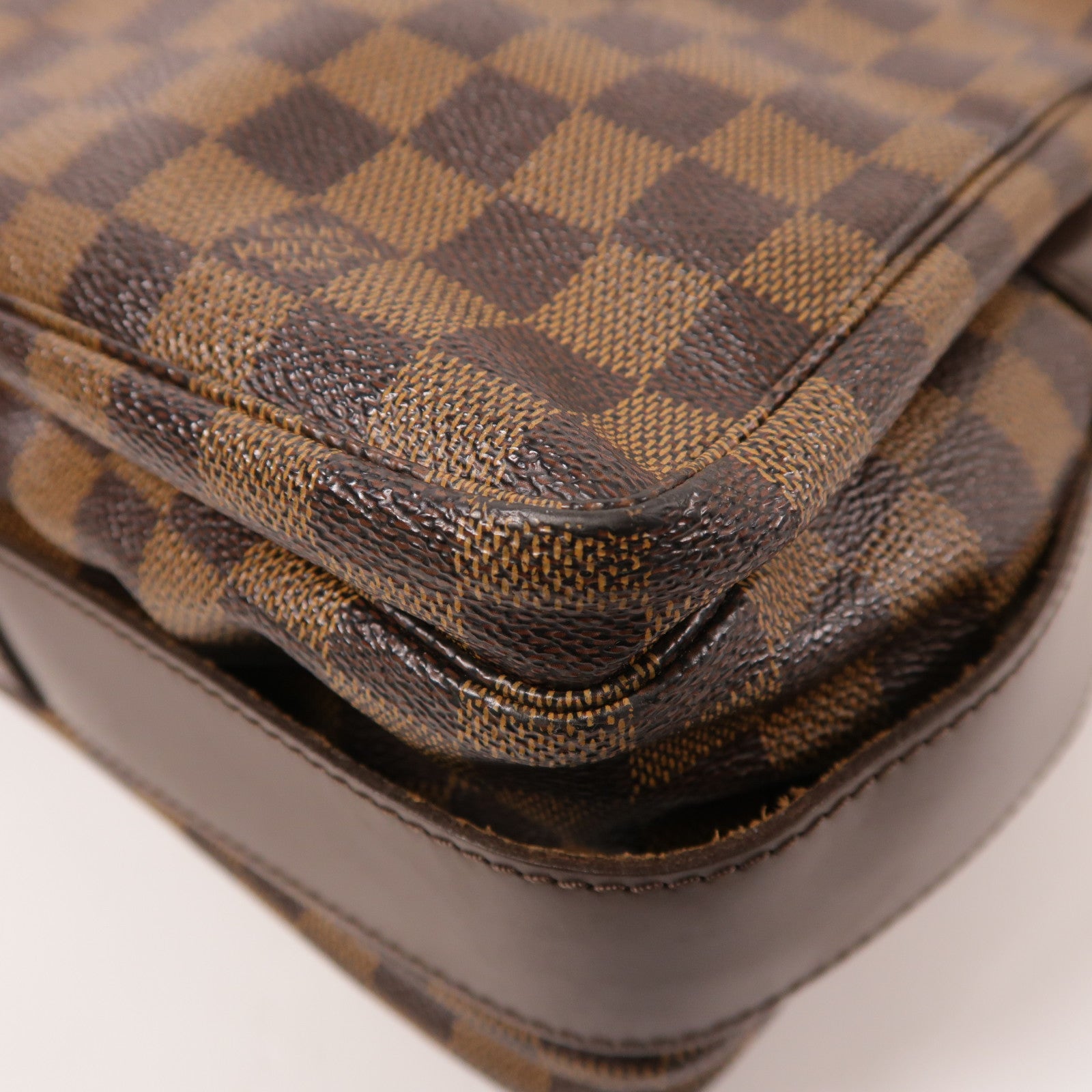 LOUIS VUITTON Damier Naviglio金扣肩背袋棕色