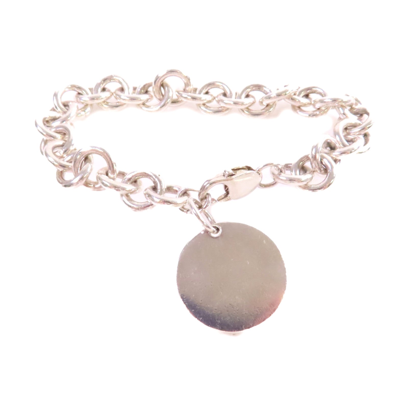 TIFFANY＆CO 925純銀Return To Tiffany Round Tag Bracelet手鏈