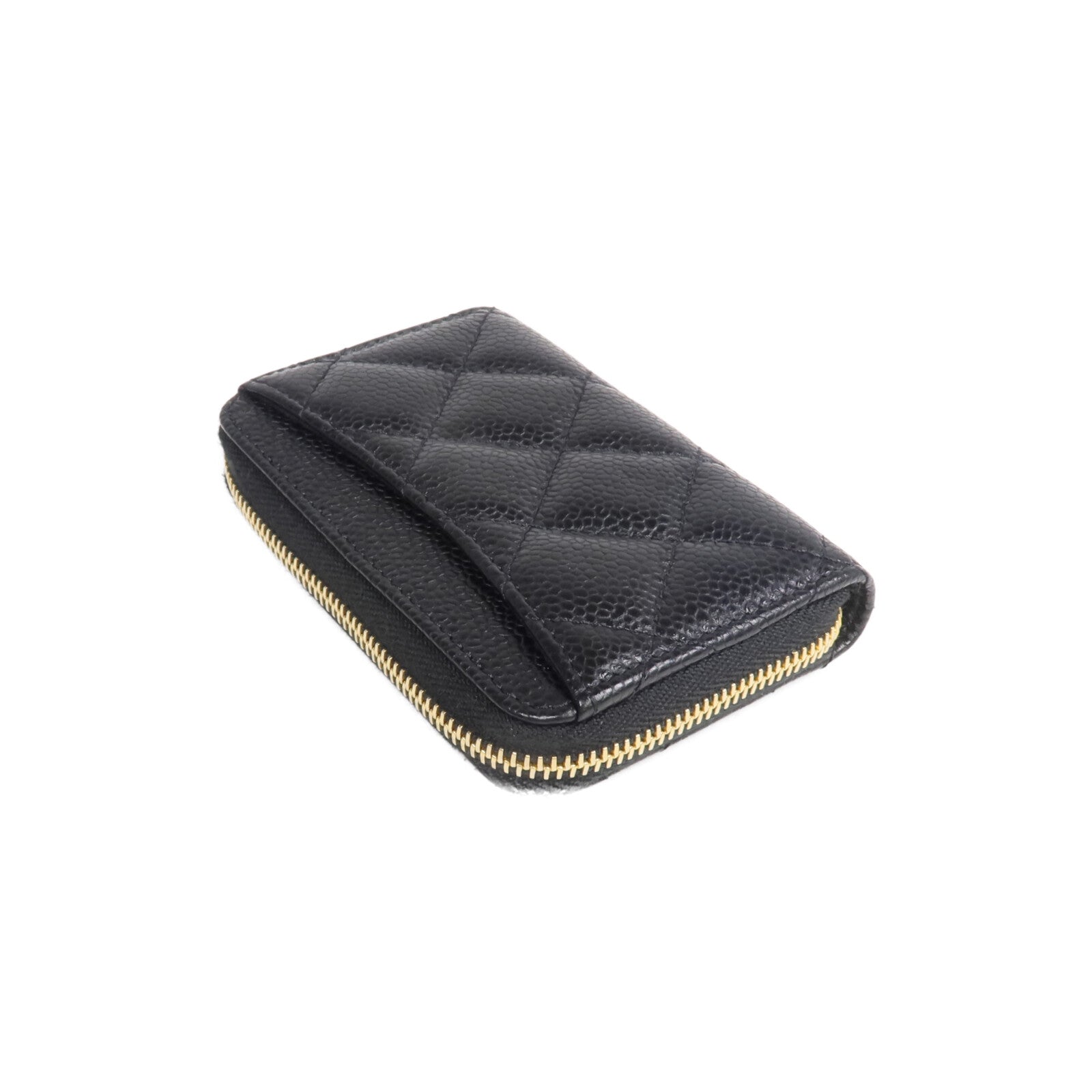 CHANEL 牛皮皮革Card/Coin Case金扣零錢包/卡片套