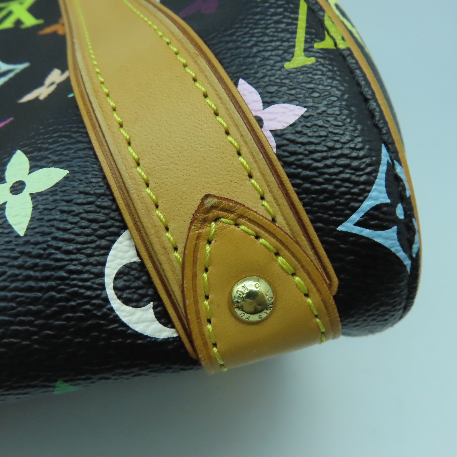 LOUIS VUITTON 【激減優惠】Monogram Multicolore Priscilla金扣手挽袋黑色