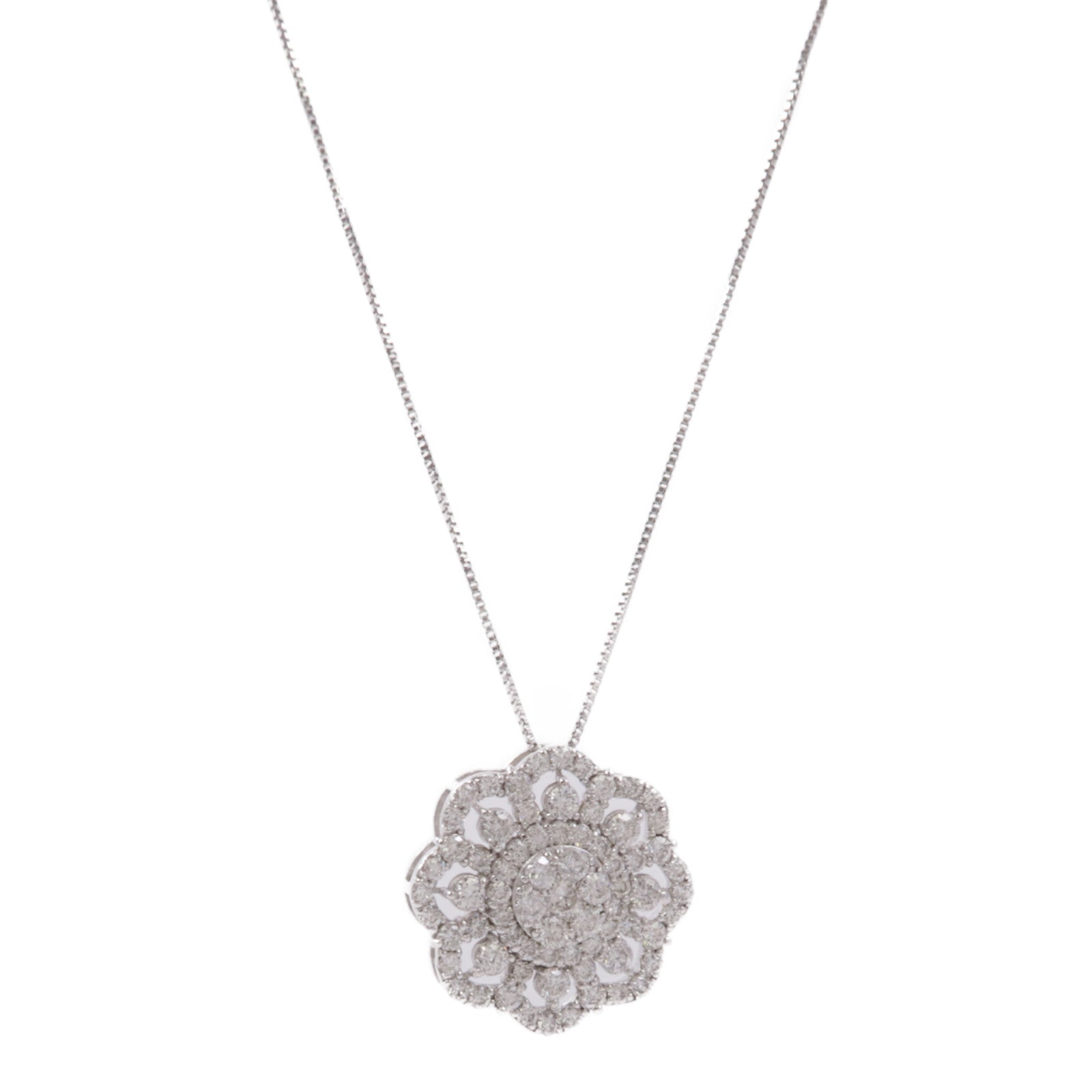 JEWELRY 18K白金Diamond Necklace鑽石項鍊
