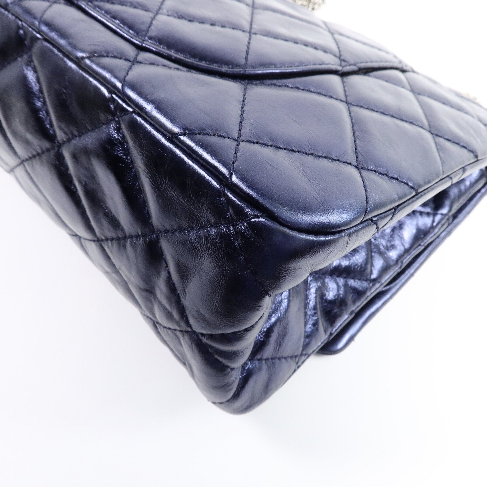 CHANEL 牛皮皮革2.55 Maxi鏈帶肩背袋
