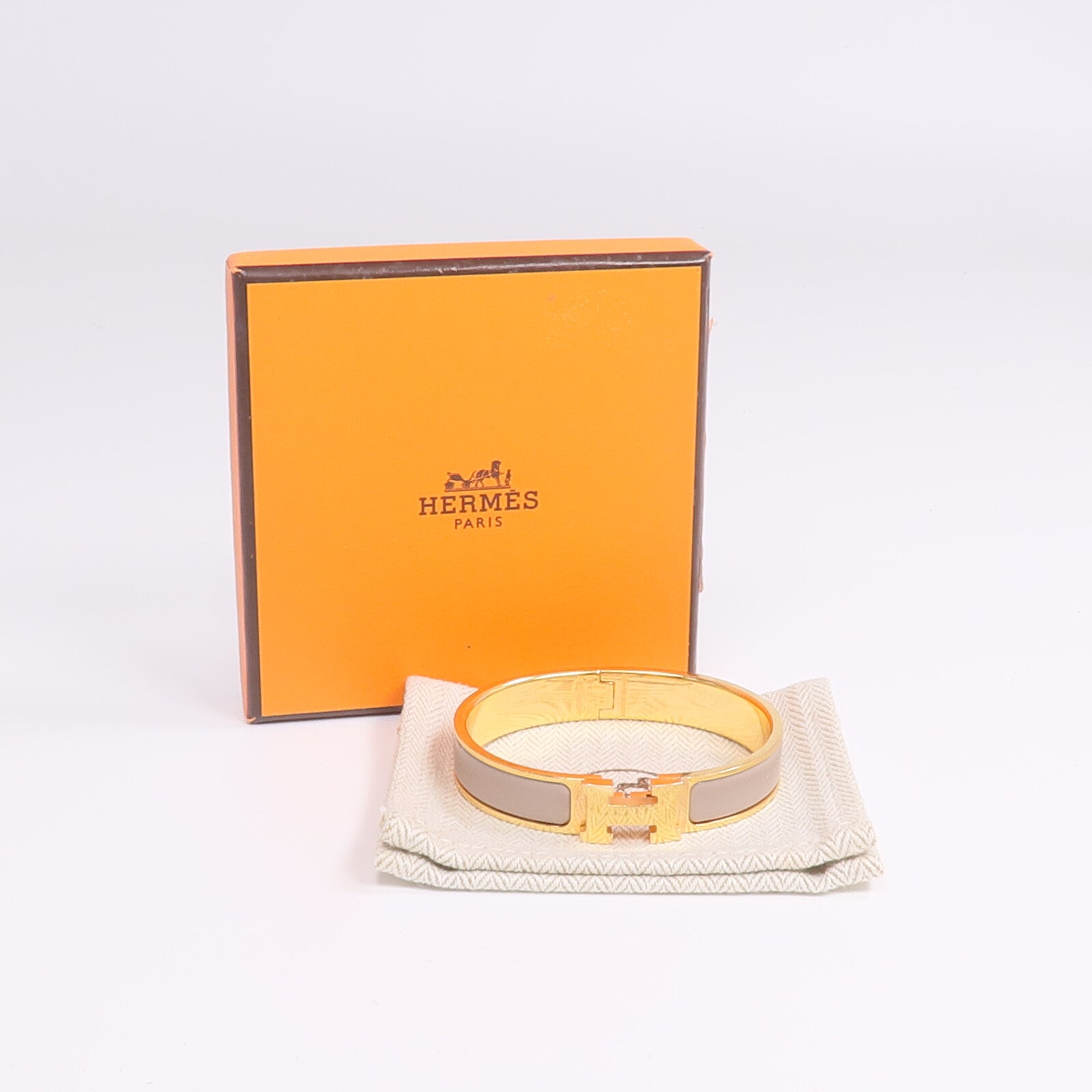 HERMES 金屬Clic H琺瑯手鐲