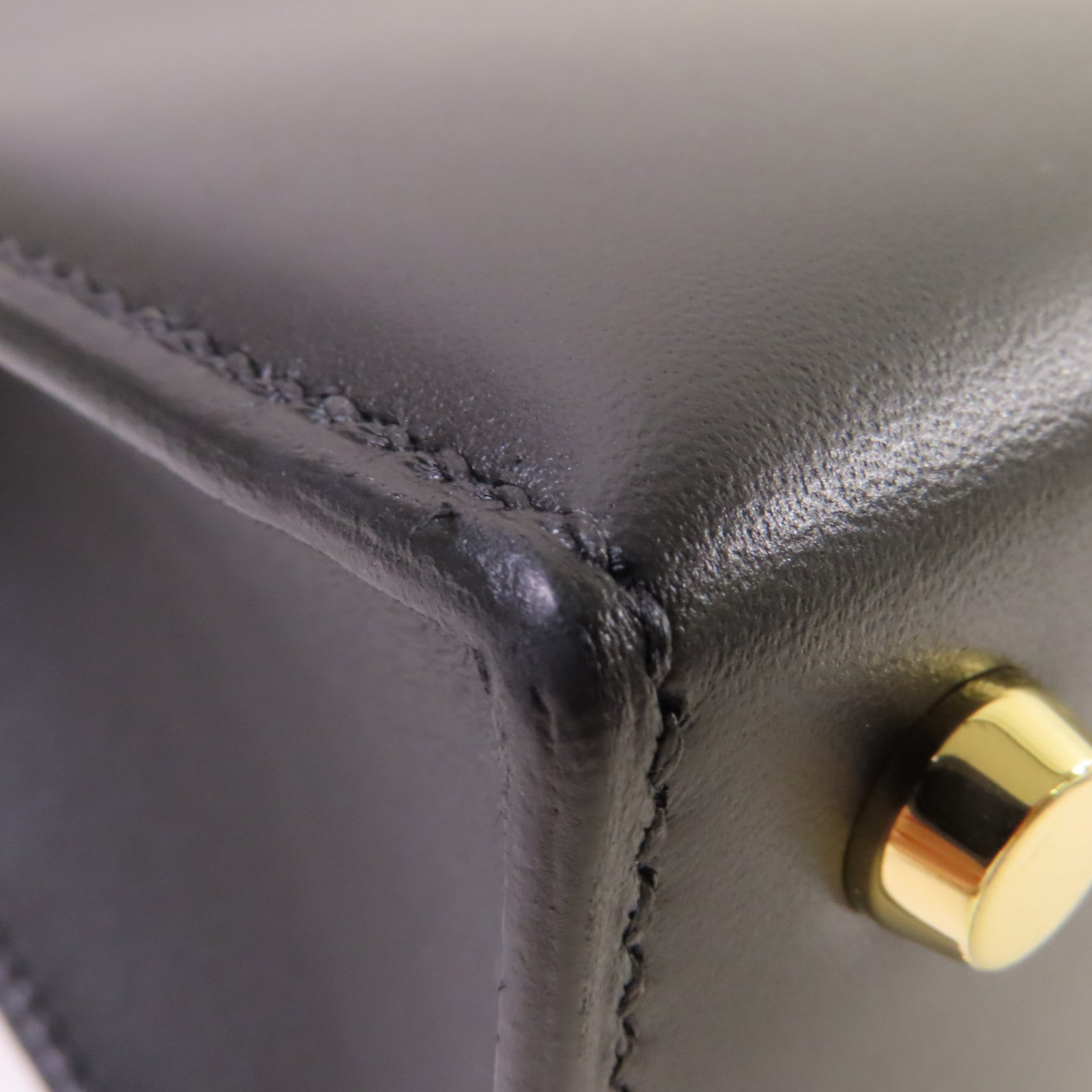 HERMES 【激減優惠】Swift皮革Verrou 23 Shoulder Bag金扣肩背袋Noir/黑色