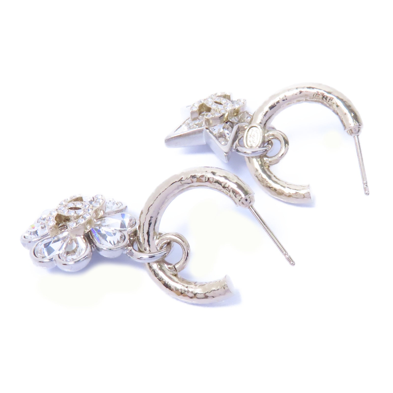 CHANEL 【激減優惠】PVC/金屬Earrings耳環透明/金色