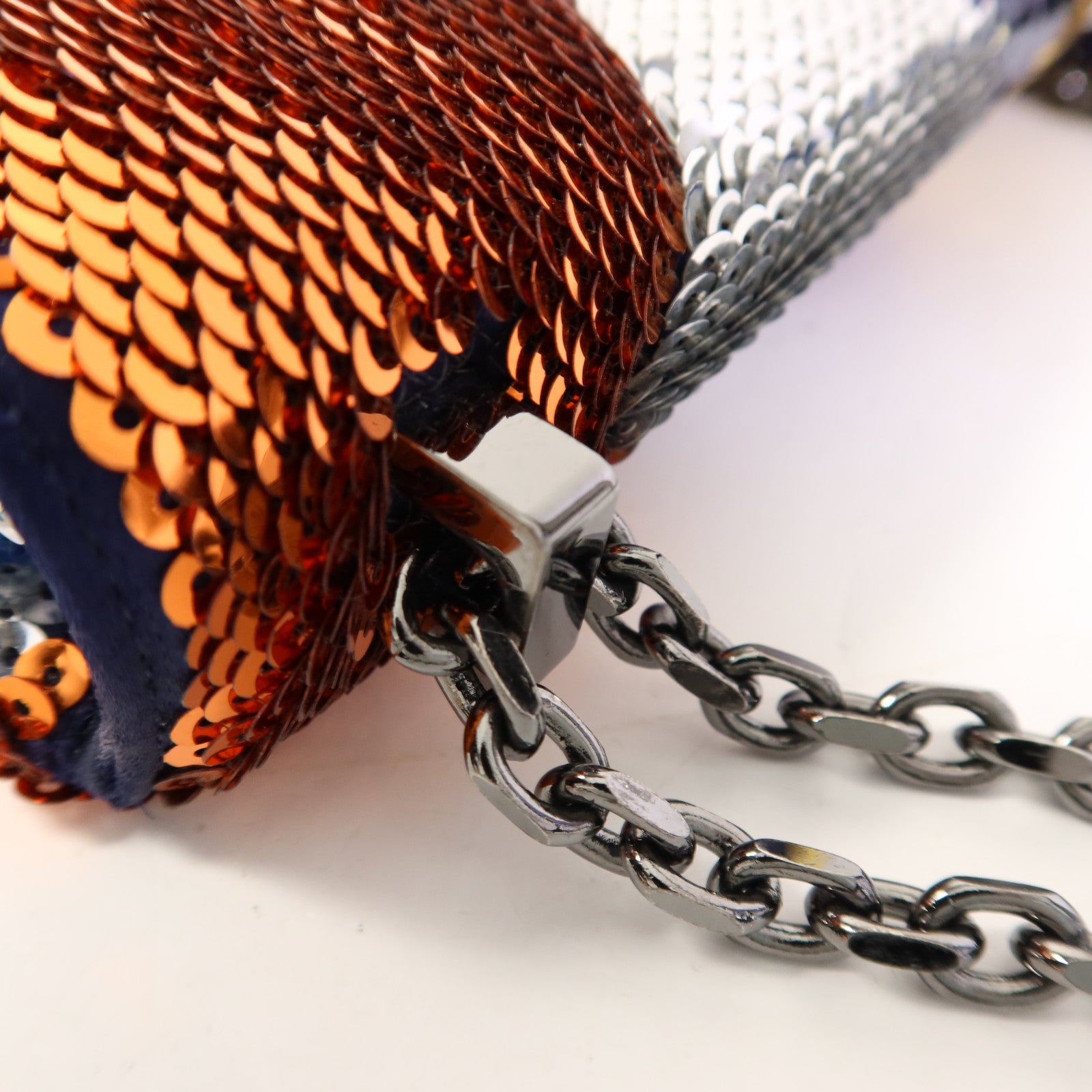 SELECTION 珠片Rover Vivian Chain Shoulder銀扣鏈帶肩背袋