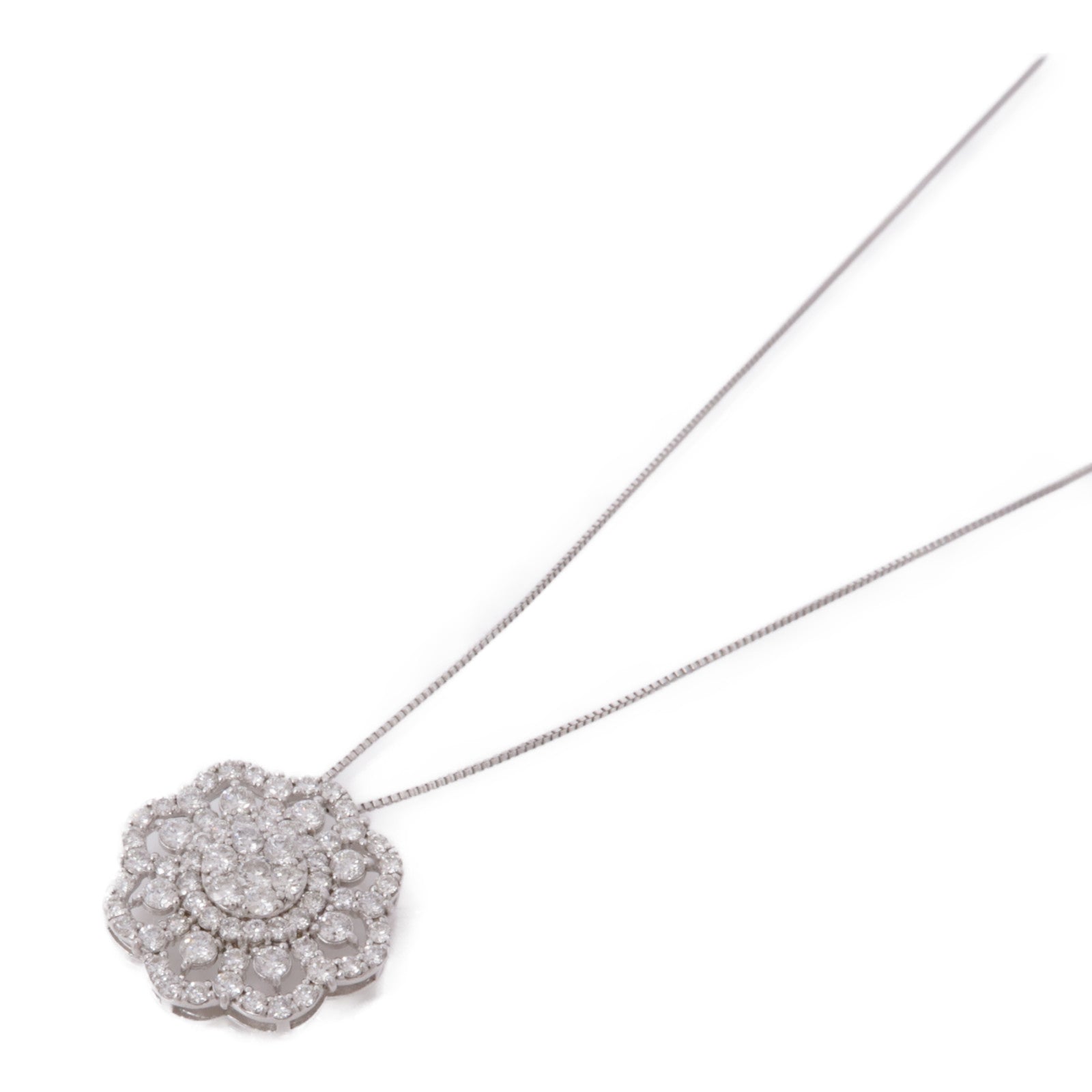 JEWELRY 18K白金Diamond Necklace鑽石項鍊